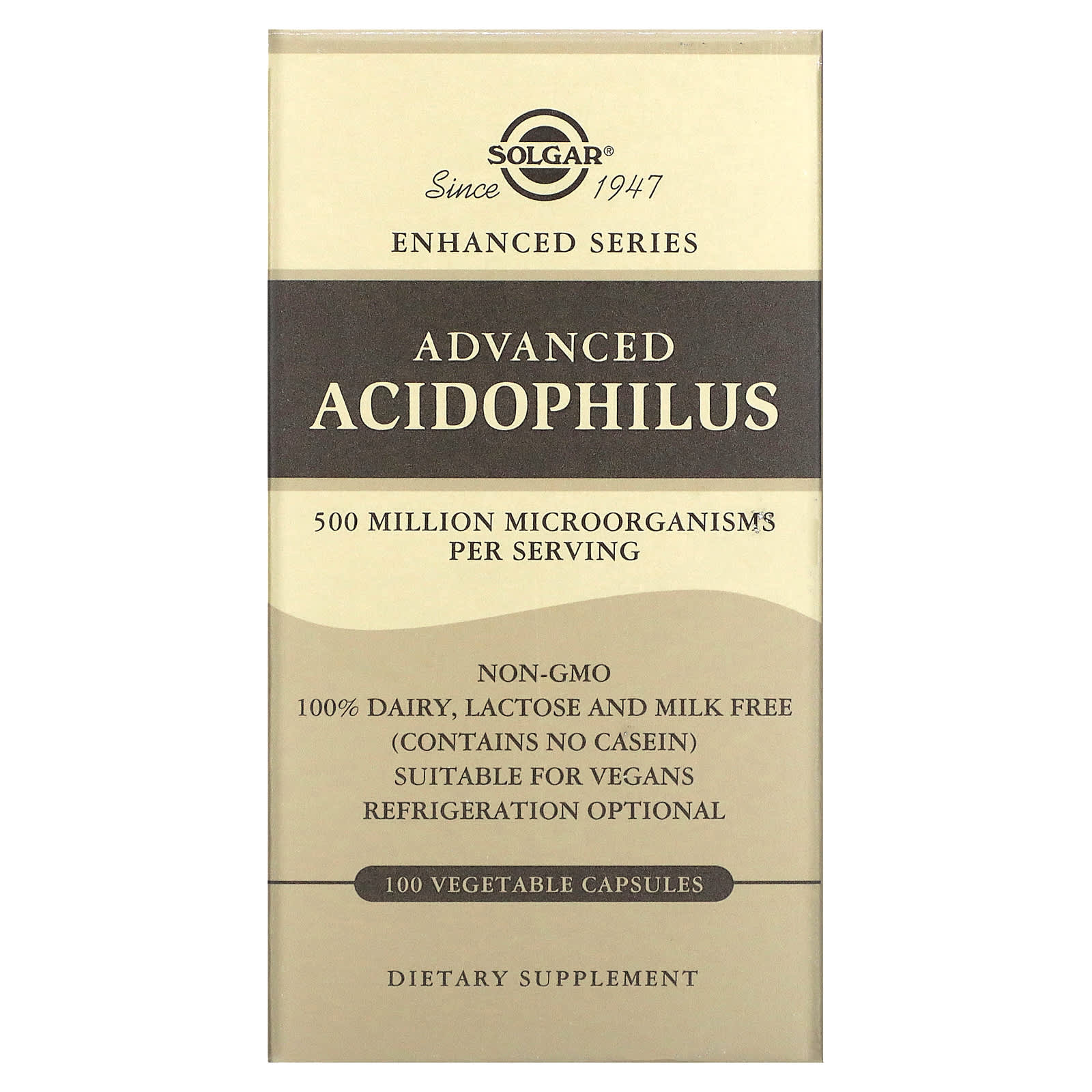 Solgar, Advanced Acidophilus, 100 Vegetable Capsules - B000Z8VMLI