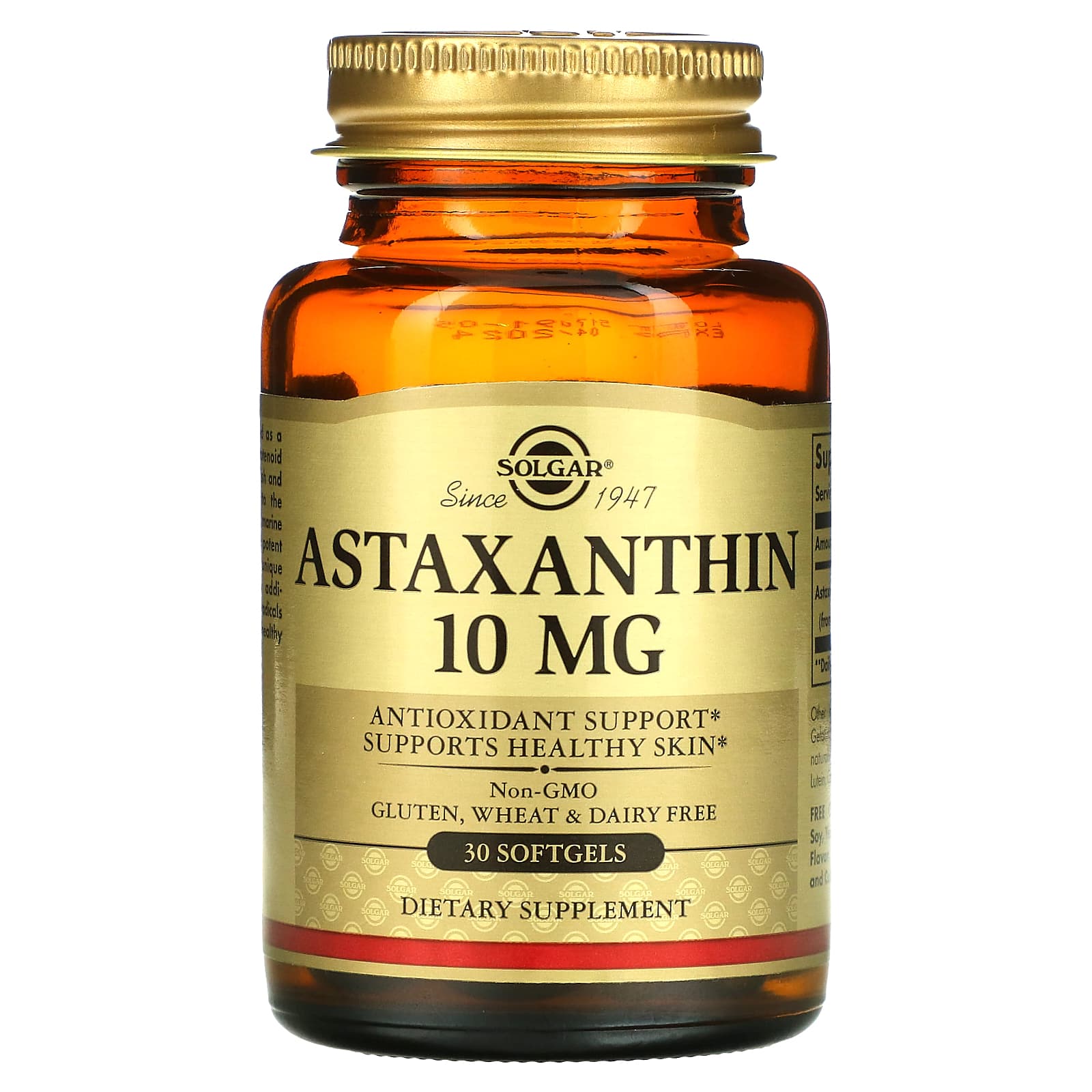 Solgar, Astaxanthin, 10 mg, 30 Softgels - 