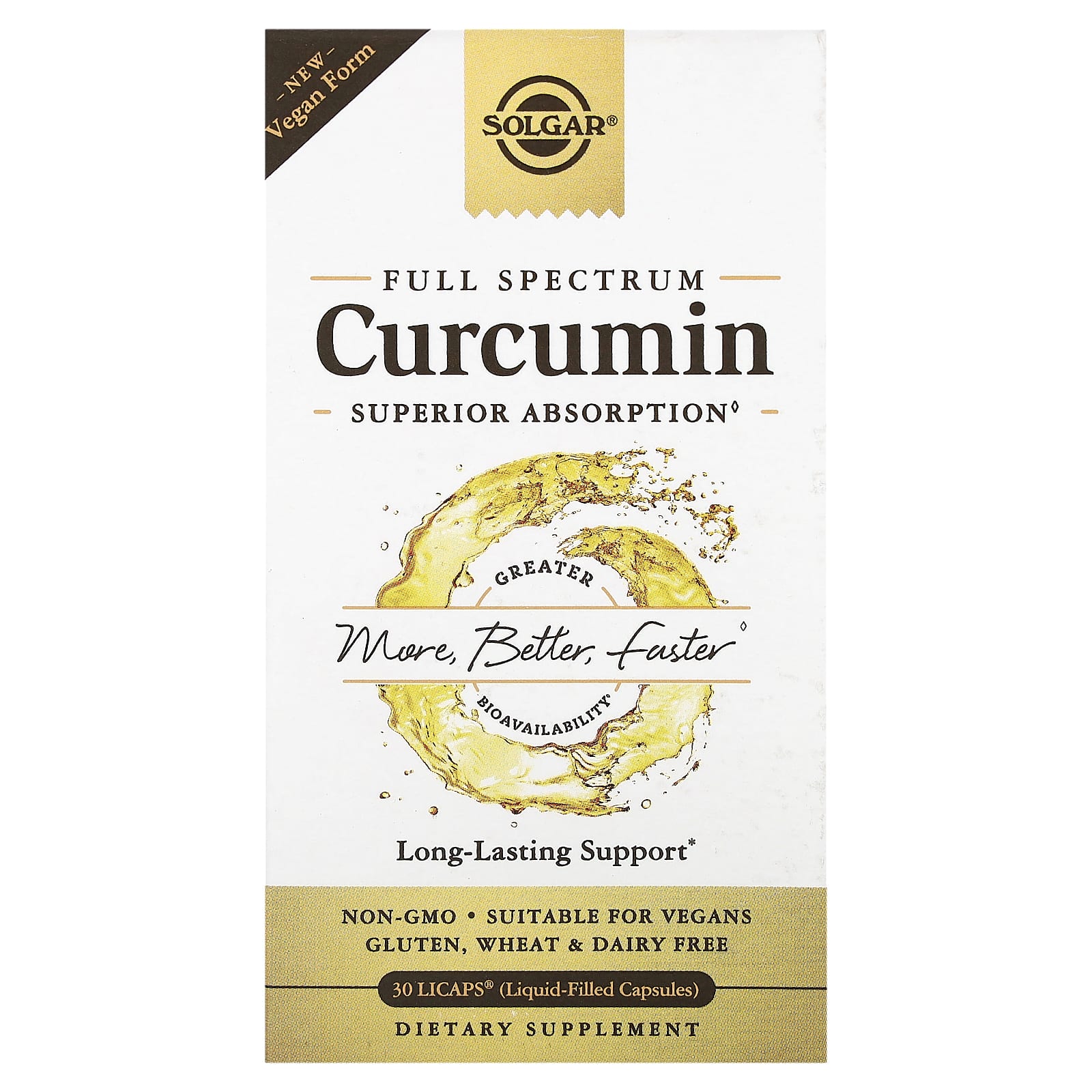 Solgar, Full Spectrum Curcumin, 30 LiCaps - B00ZB5M5RK