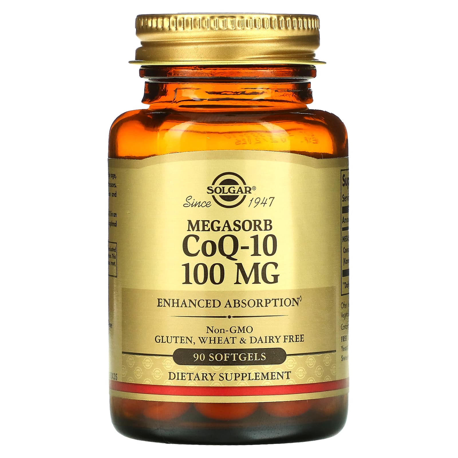 Solgar, Megasorb CoQ-10, 100 mg, 90 Softgels - B0019I6LDW
