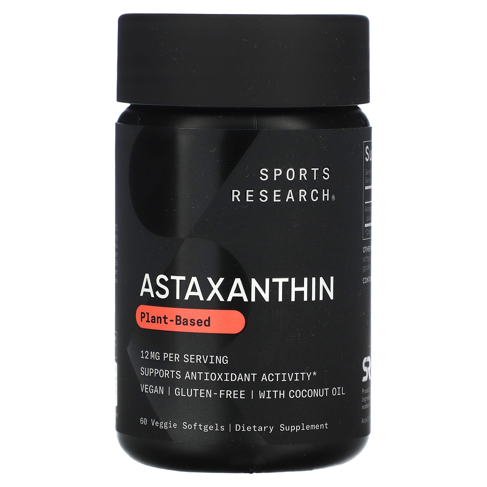 Sports Research, Astaxanthin, 12 mg, 60 Veggie Softgels - B00J2GBIU4