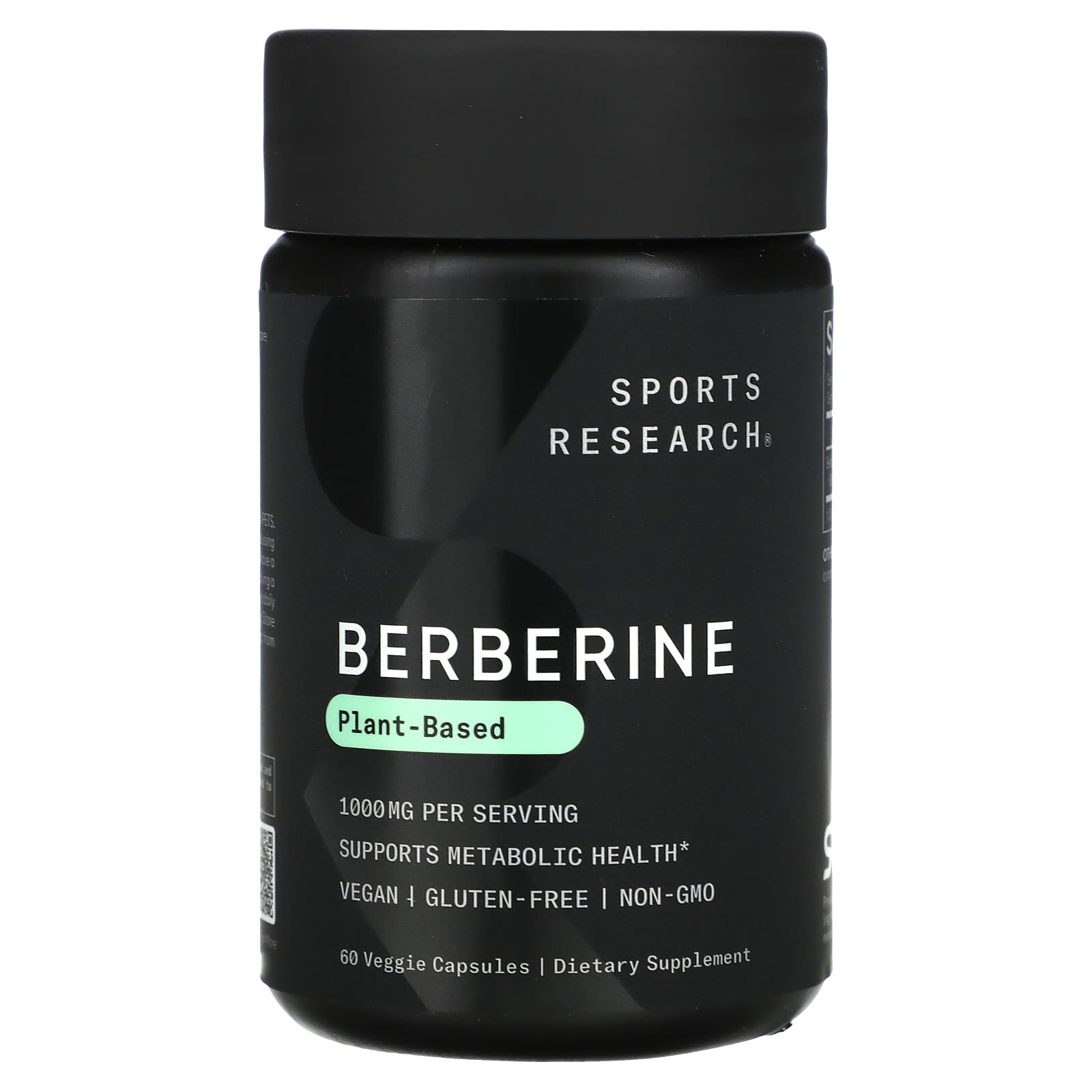 Sports Research, Berberine, 1,000 mg, 60 Veggie Capsules (500 mg per Capsule) - B0CCK314G2