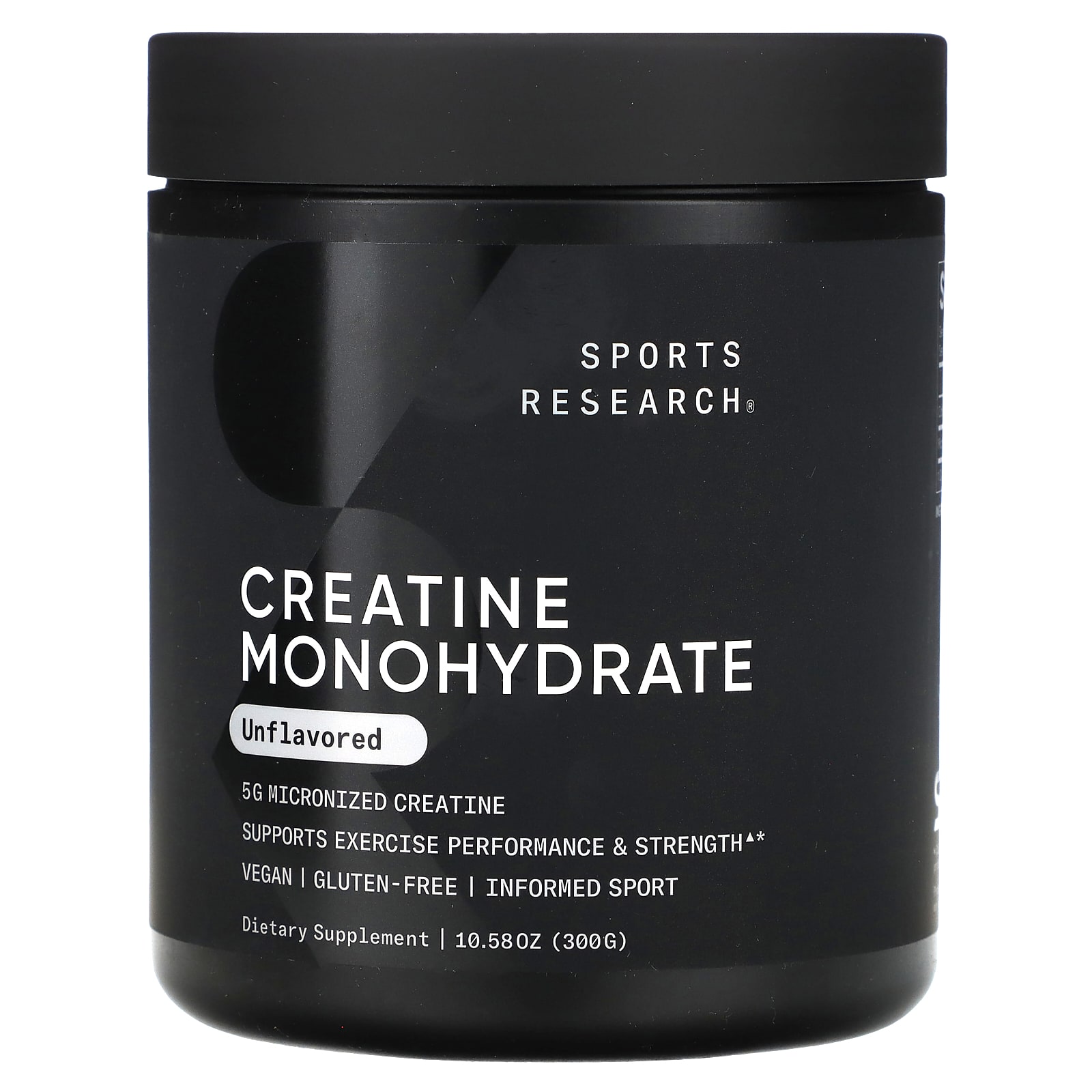 Sports Research, Creatine Monohydrate, Unflavored, Dietary Supplements, 10.58 oz (300 g) - B0CCJZ248Z