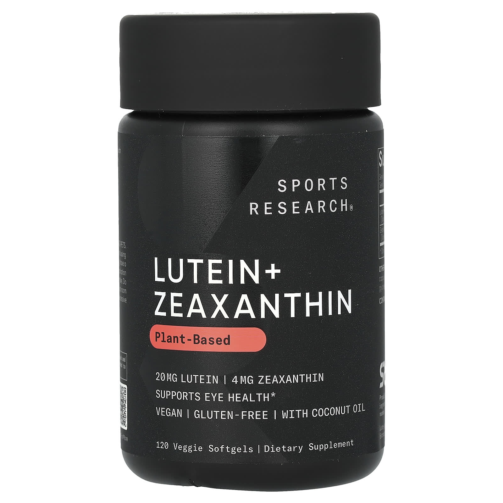 Sports Research, Lutein + Zeaxanthin, Plant-Based, 120 Veggie Softgels - B07DFRQFQT