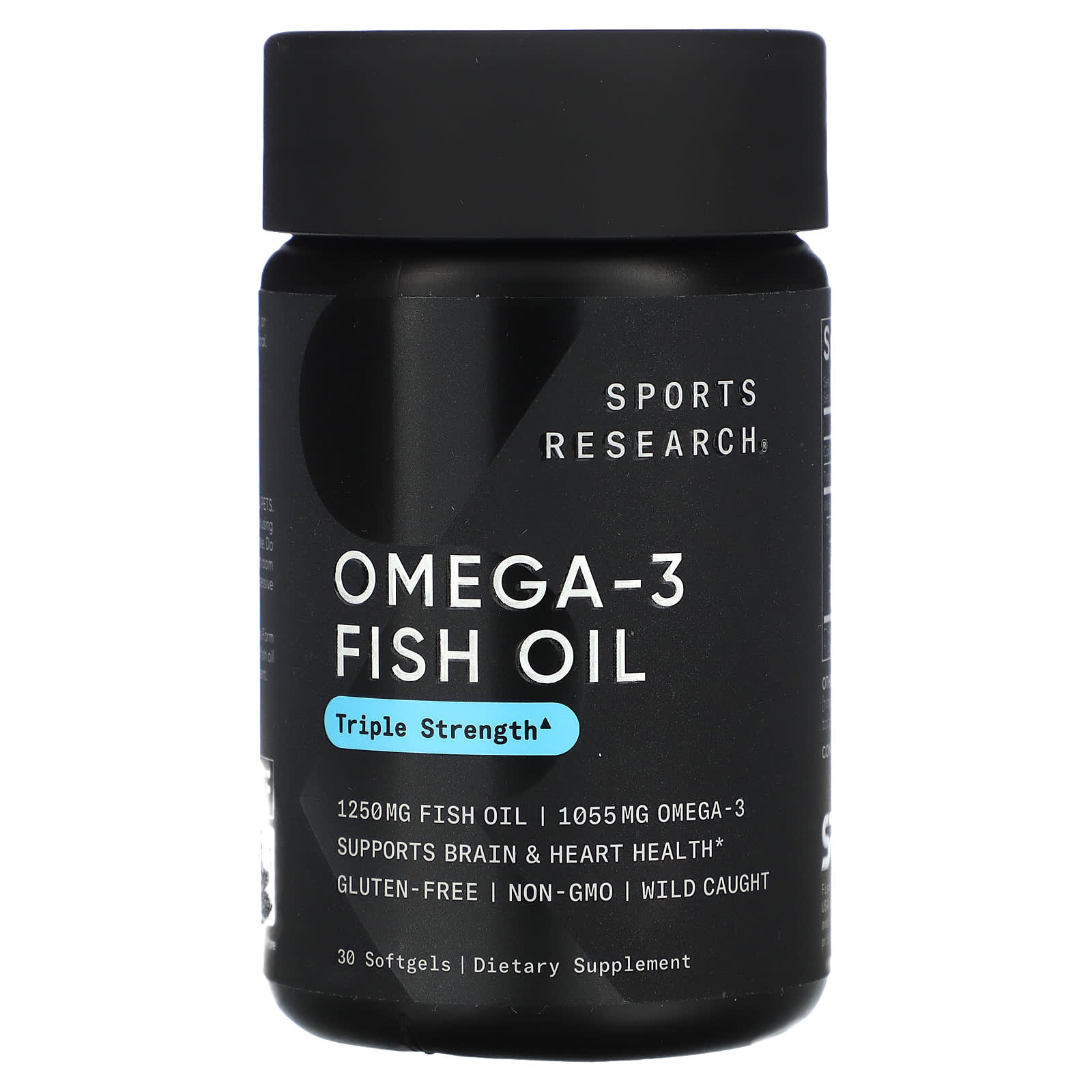 Sports Research, Omega-3 Fish Oil, Triple Strength , 30 Softgels - B0BBQLSDW2