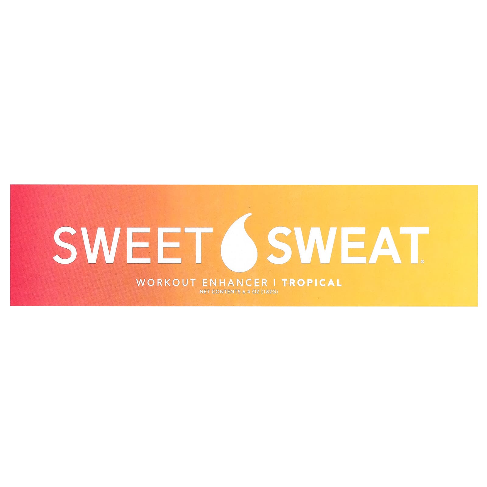 Sports Research, Sweet Sweat®, Workout Enhancer, Tropical, 6.4 oz (182 g) - B08YDDL68V