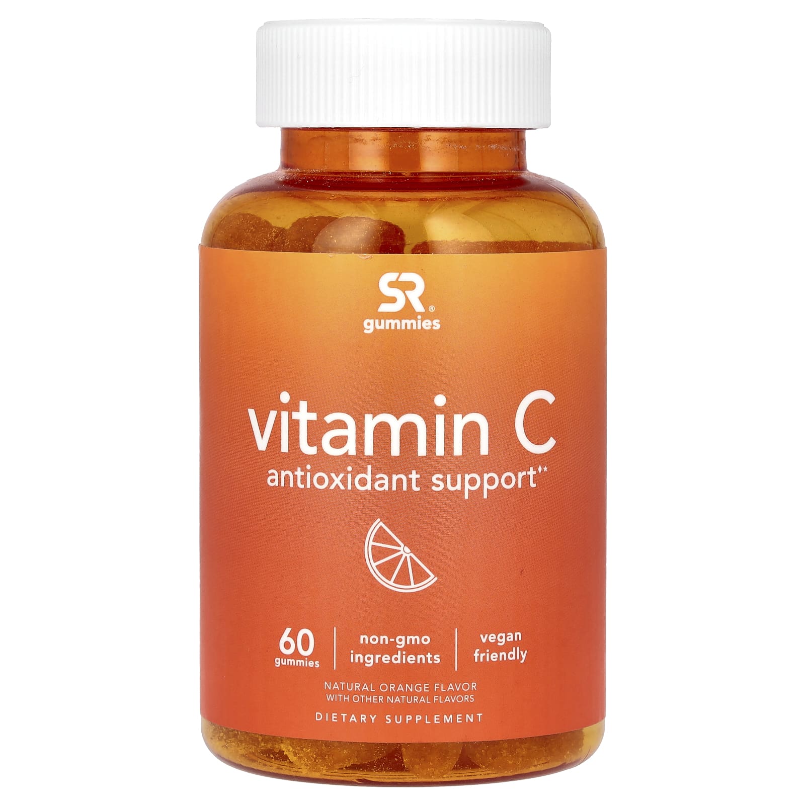 Sports Research, Vitamin C, Antioxidant Support, Natural Orange , 60 Gummies - B08RPC7KG5