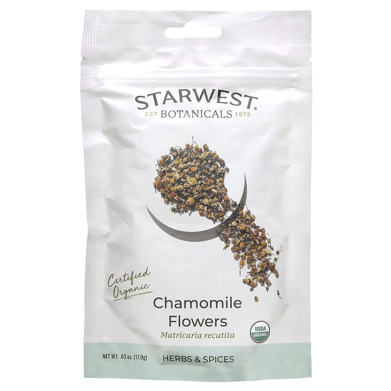Starwest Botanicals, Organic Chamomile Flowers, 0.63 oz (17.9 g) - B0CBW181WX