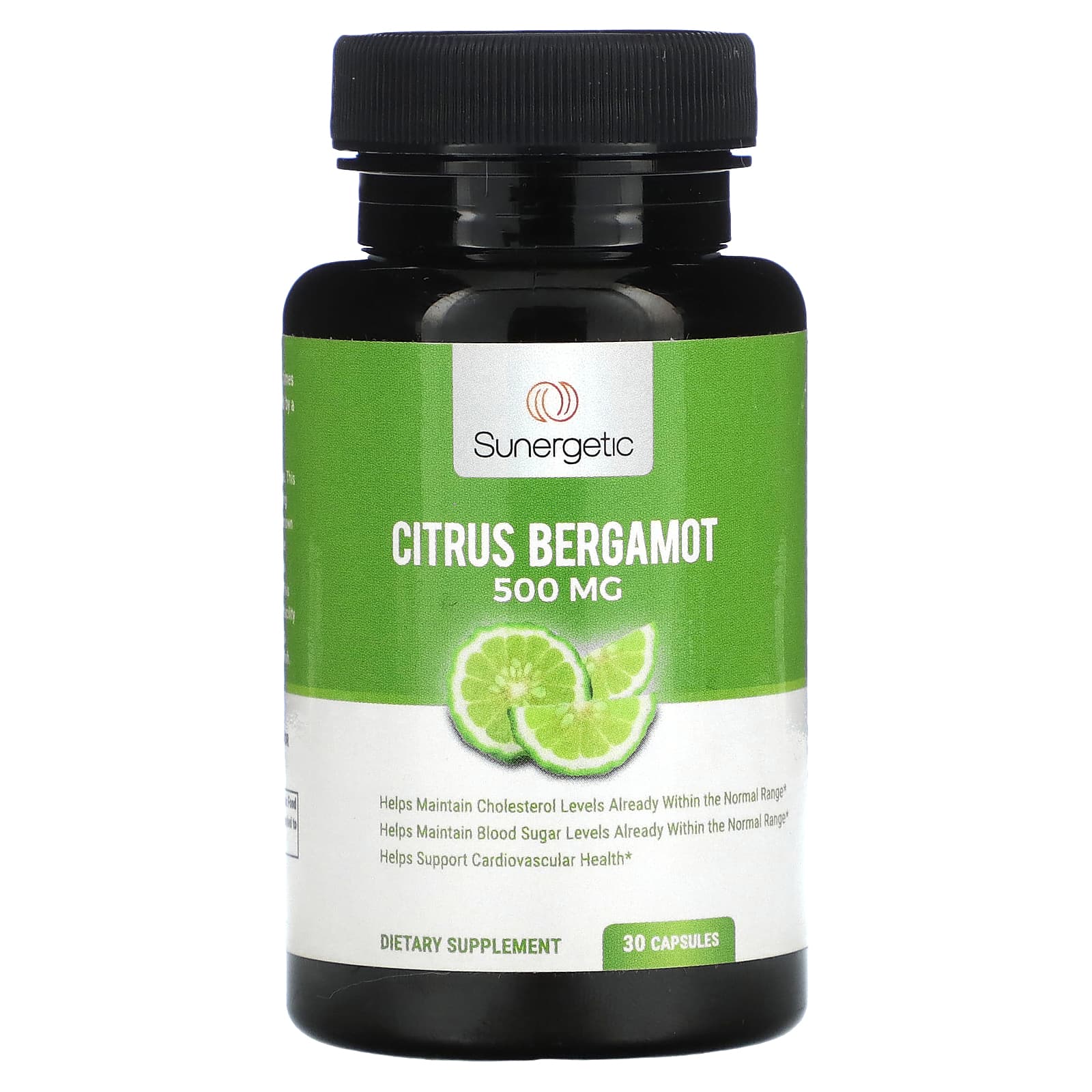 Sunergetic, Citrus Bergamot, 500 mg , 30 Capsules - B07YXD38Y5
