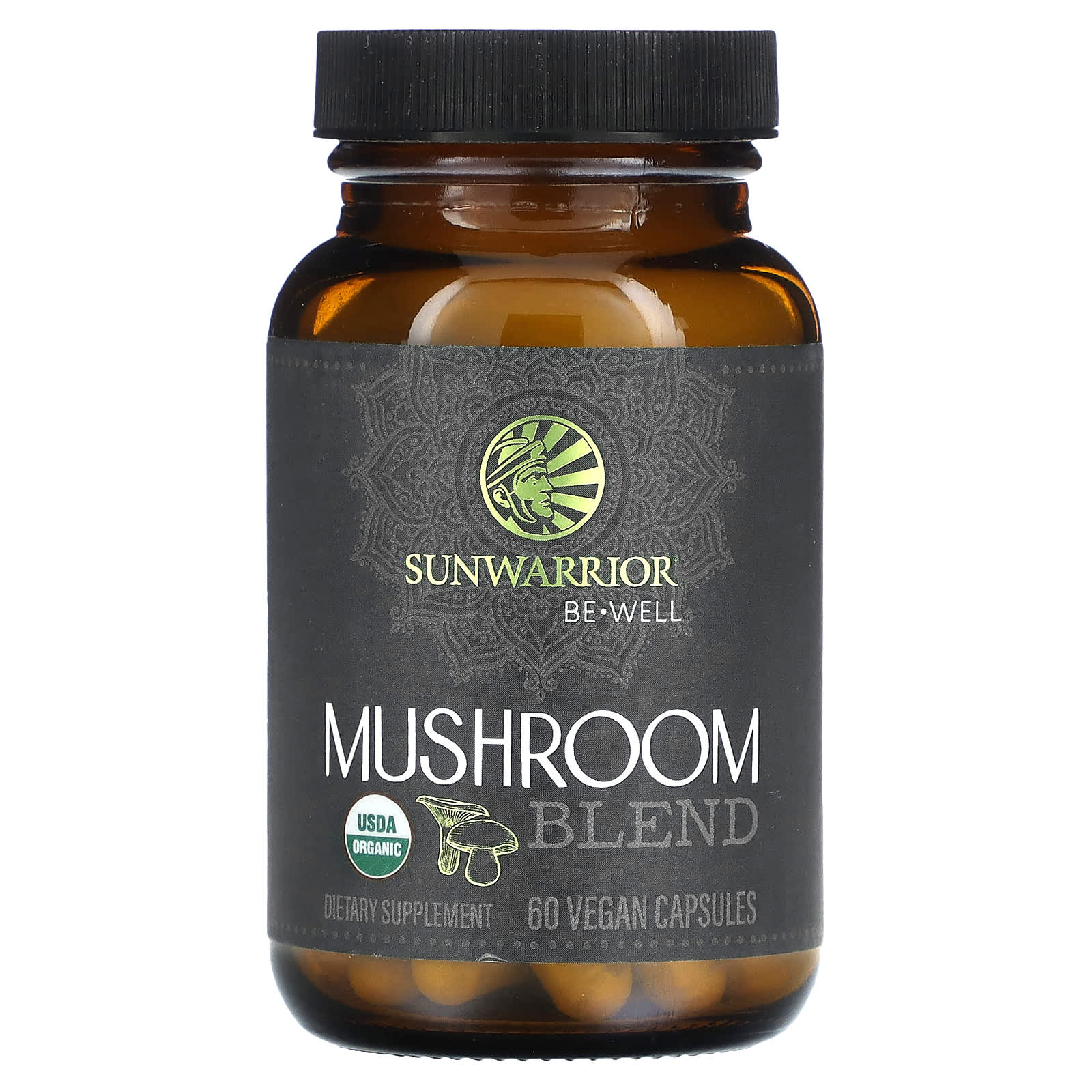 Sunwarrior, Mushroom Blend, 60 Vegan Capsules - 