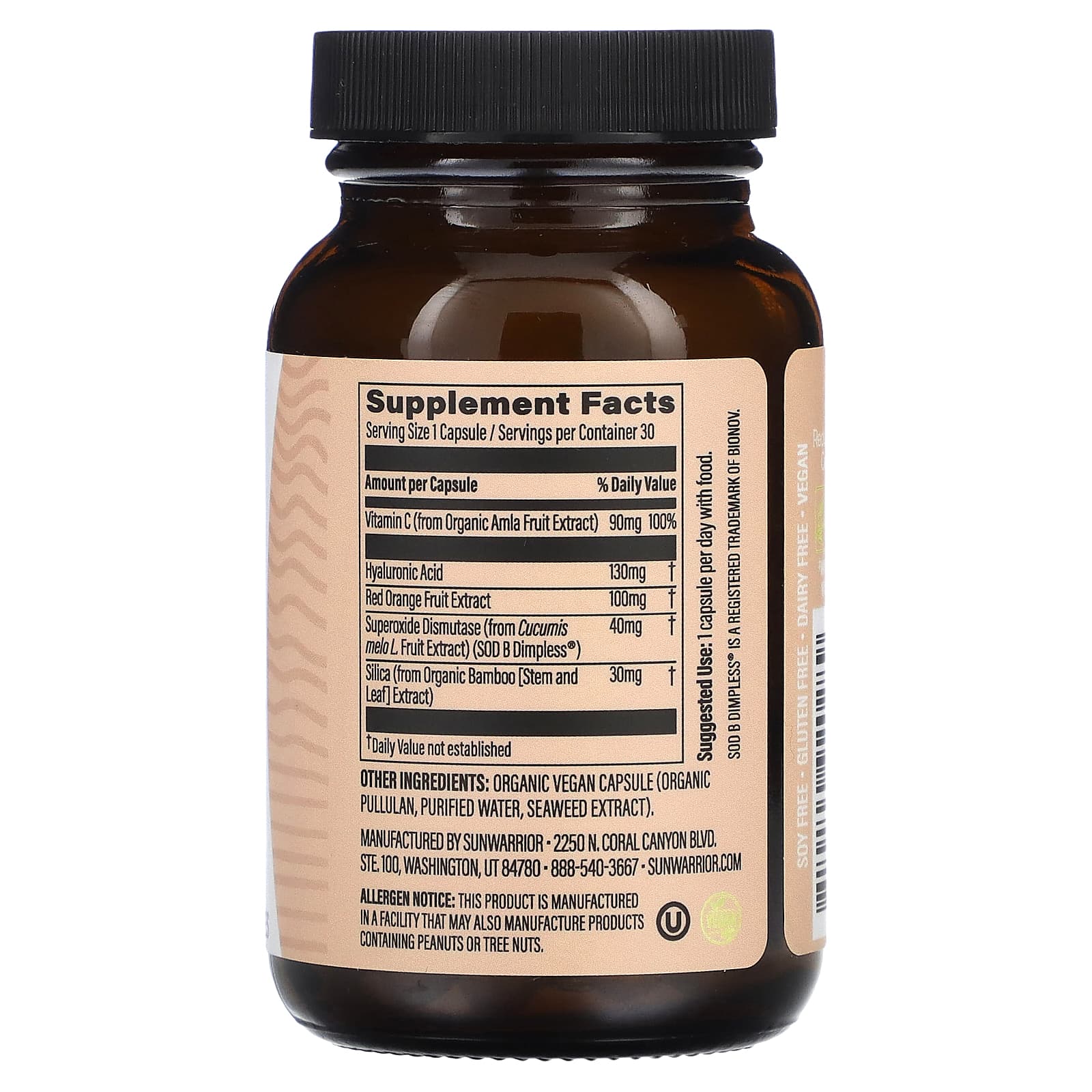 Sunwarrior, Shape, Smooth, Cellulite Care, 30 Vegan Caps - B0BHTNTW49