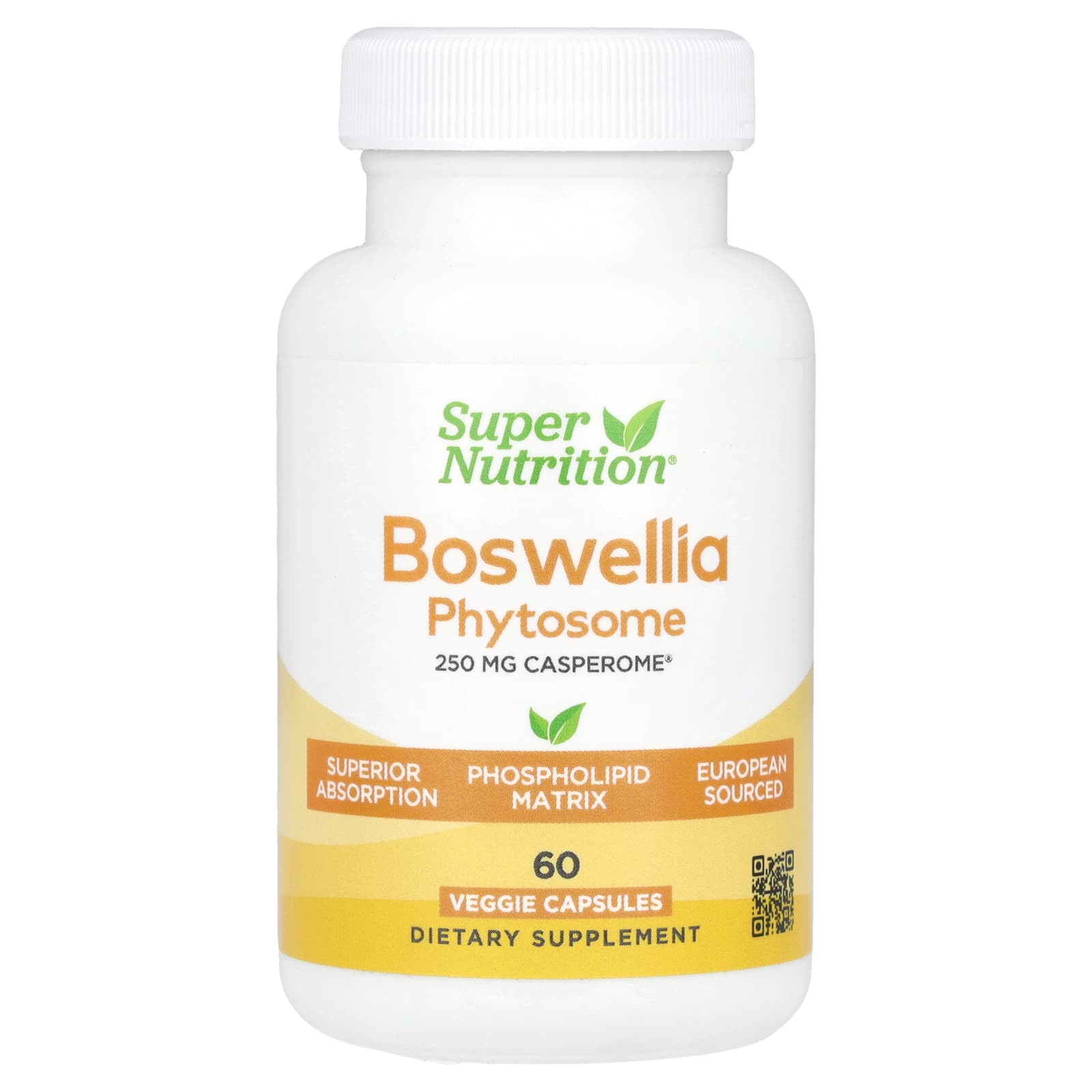 Super Nutrition, Boswellia Serrata Phytosome, 250 mg, 60 Veggie Capsules - B0D9WQ8G38