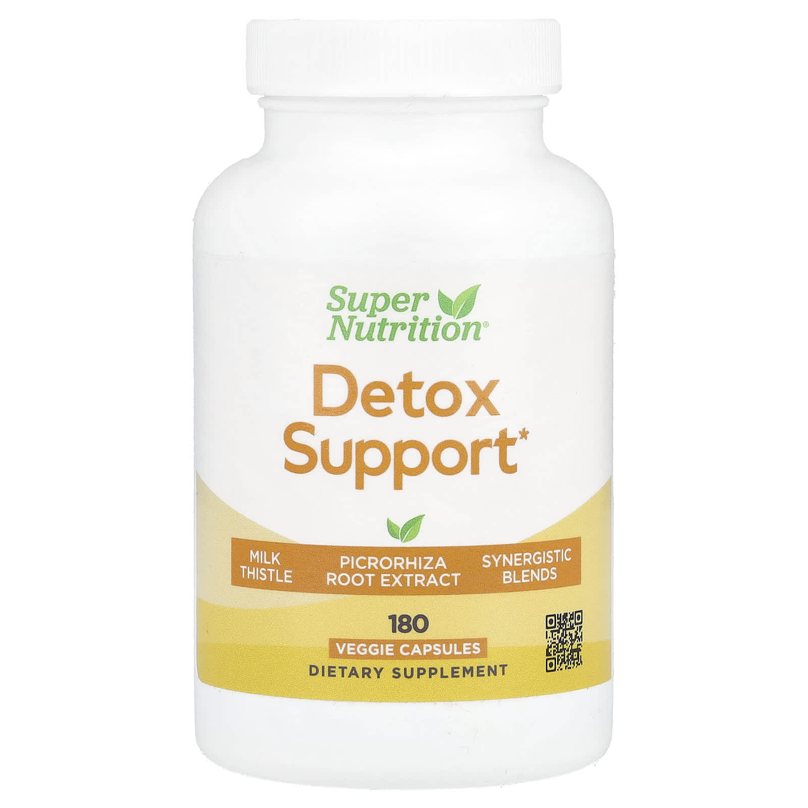 Super Nutrition, Detox Support, 180 Veggie Capsules - B0DJ9SQ6R8
