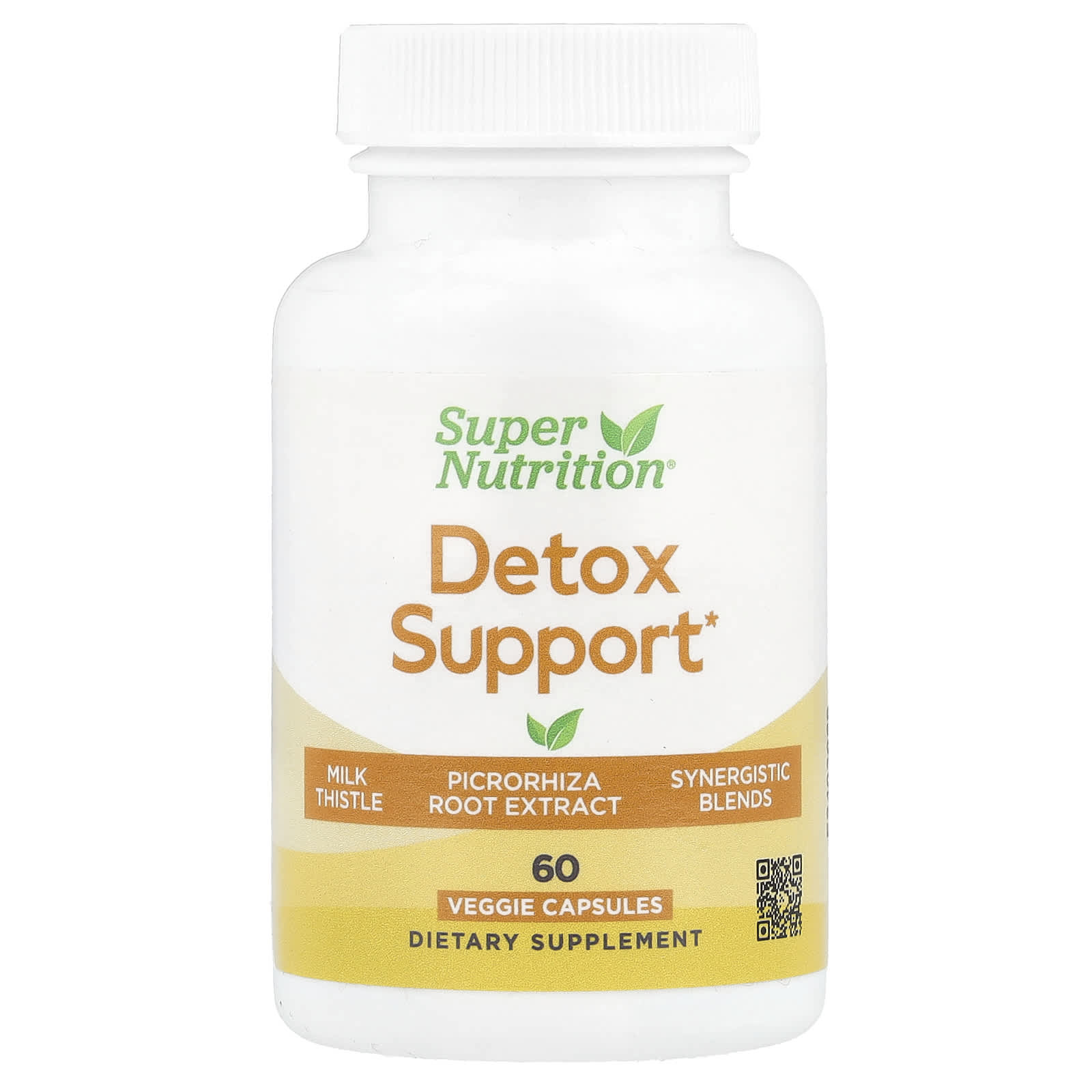Super Nutrition, Detox Support, 60 Veggie Capsules - B0DJ9T43WS