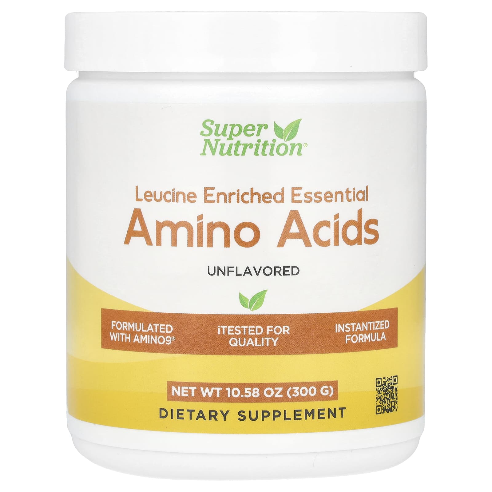 Super Nutrition, Leucine Enriched Essential Amino Acids, Unflavored , 10.58 oz (300 g) - B0DFX8HY2D