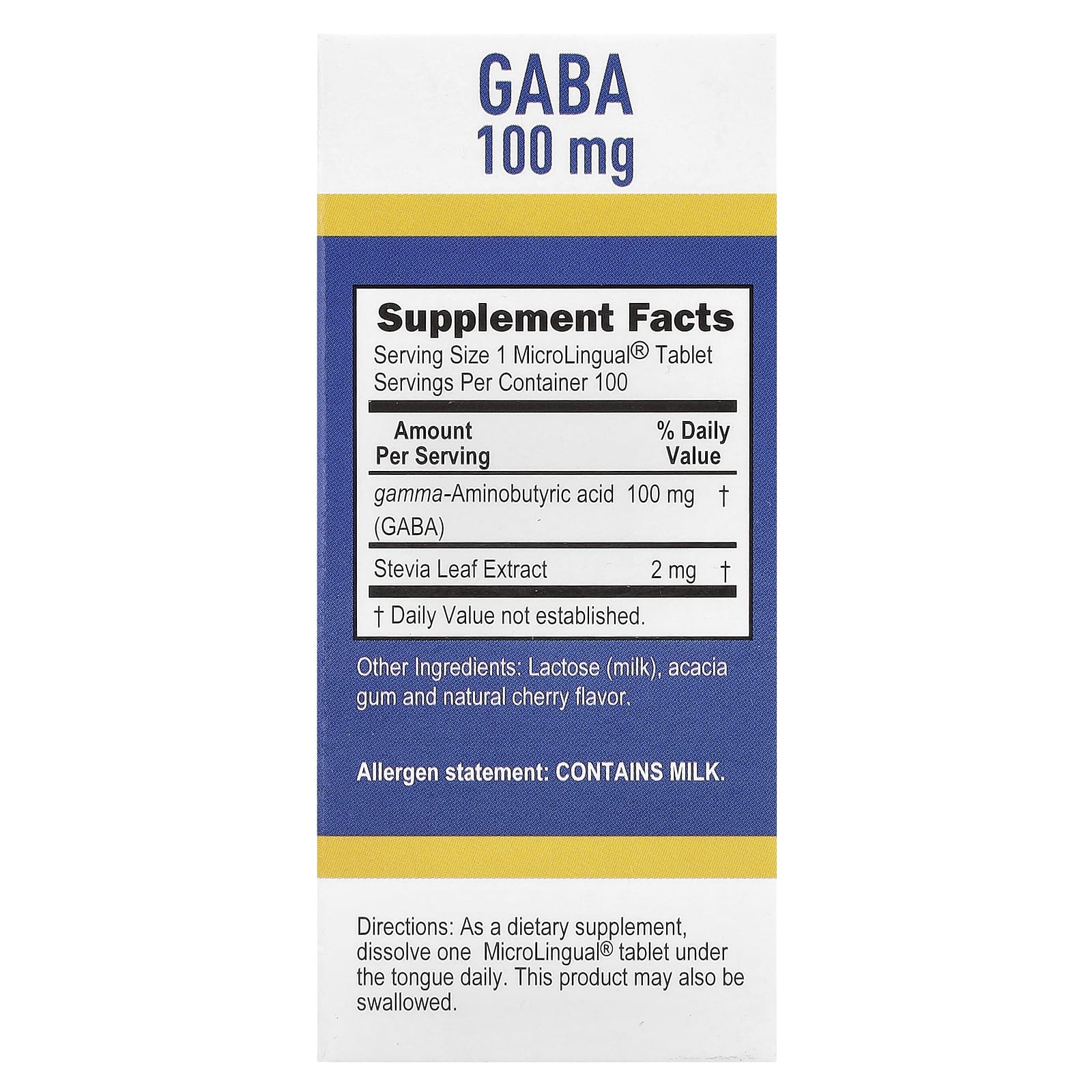 Superior Source, GABA, 100 mg, 100 MicroLingual® Instant Dissolve Tablets - B0049FL0O2
