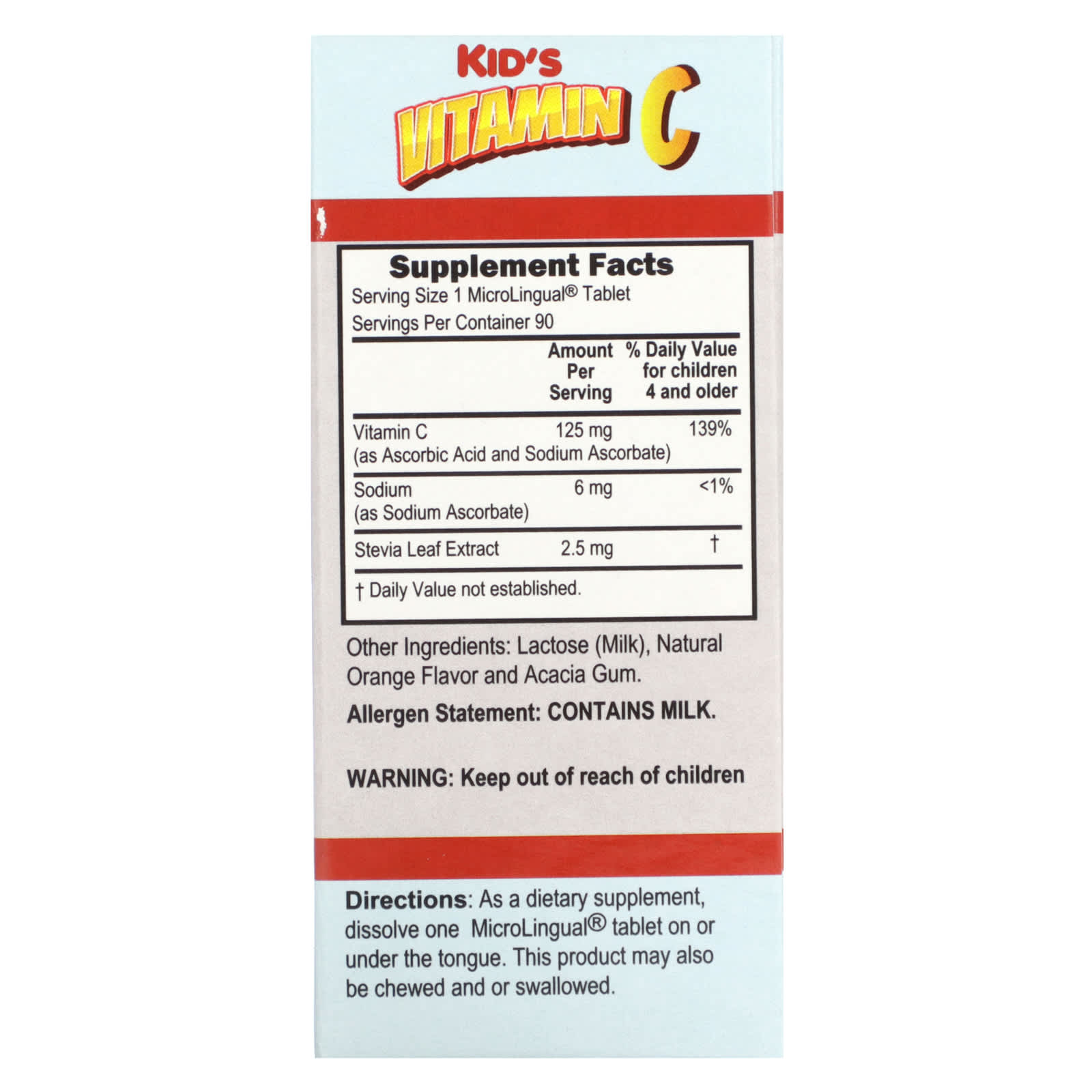 Superior Source, Kid's Vitamin C Clean Melts, Orange, 90 Instant Dissolve Melts - B0BML1FVVV