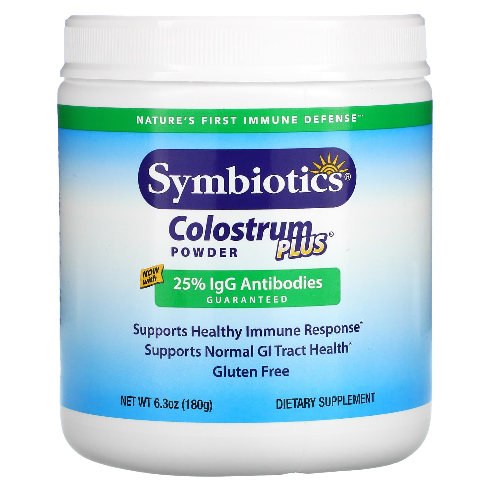 Symbiotics, Colostrum Plus, Powder, 6.3 oz (180 g) - B000F4J82W