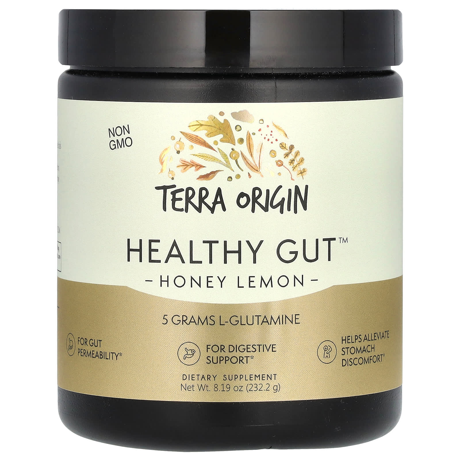 Terra Origin, Healthy Gut, Honey Lemon, 8.19 oz (232.2 g) - B08CZZK4V5