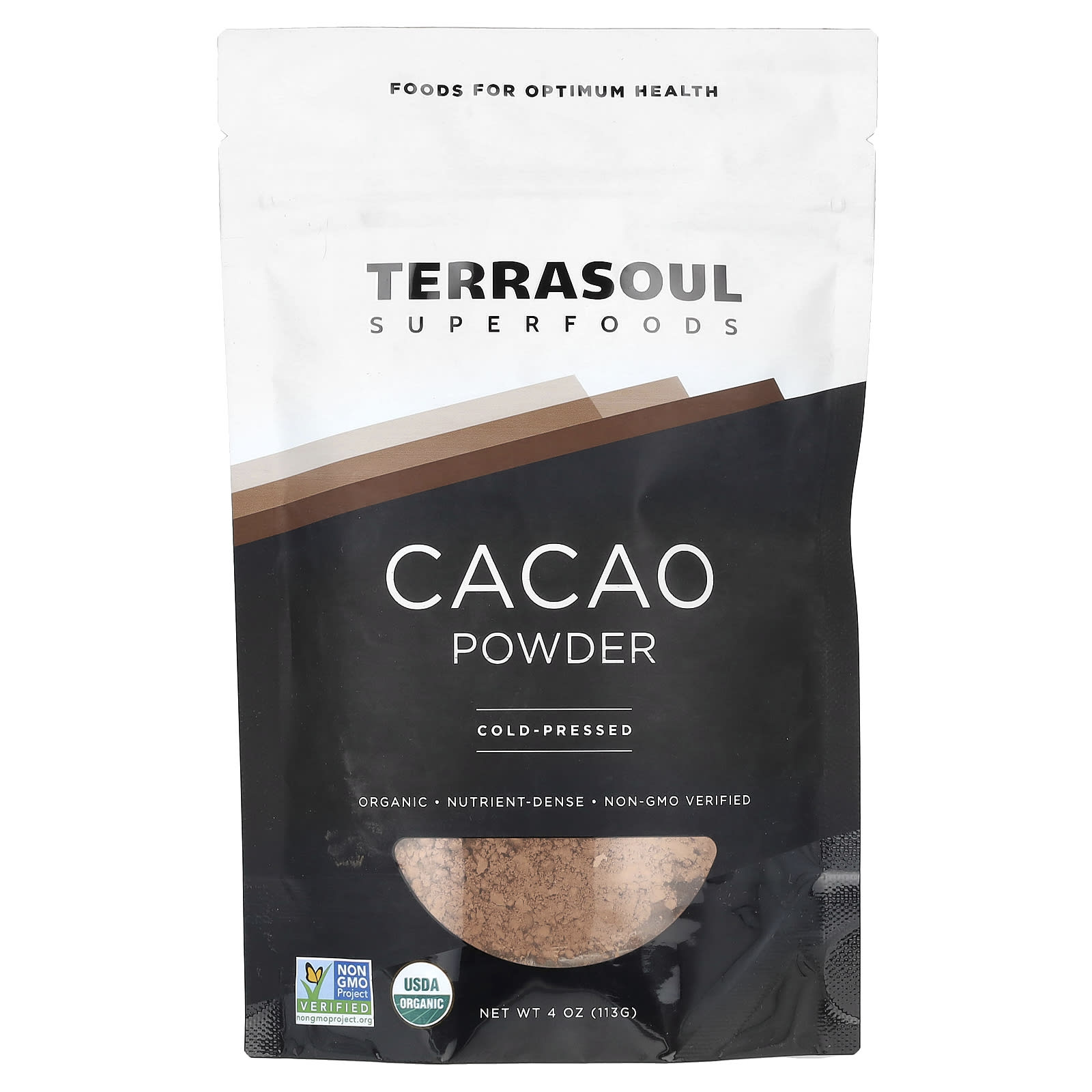 Terrasoul Superfoods, Cacao Powder, Cold-Pressed, 4 oz (113 g) - B00KDPOT5E