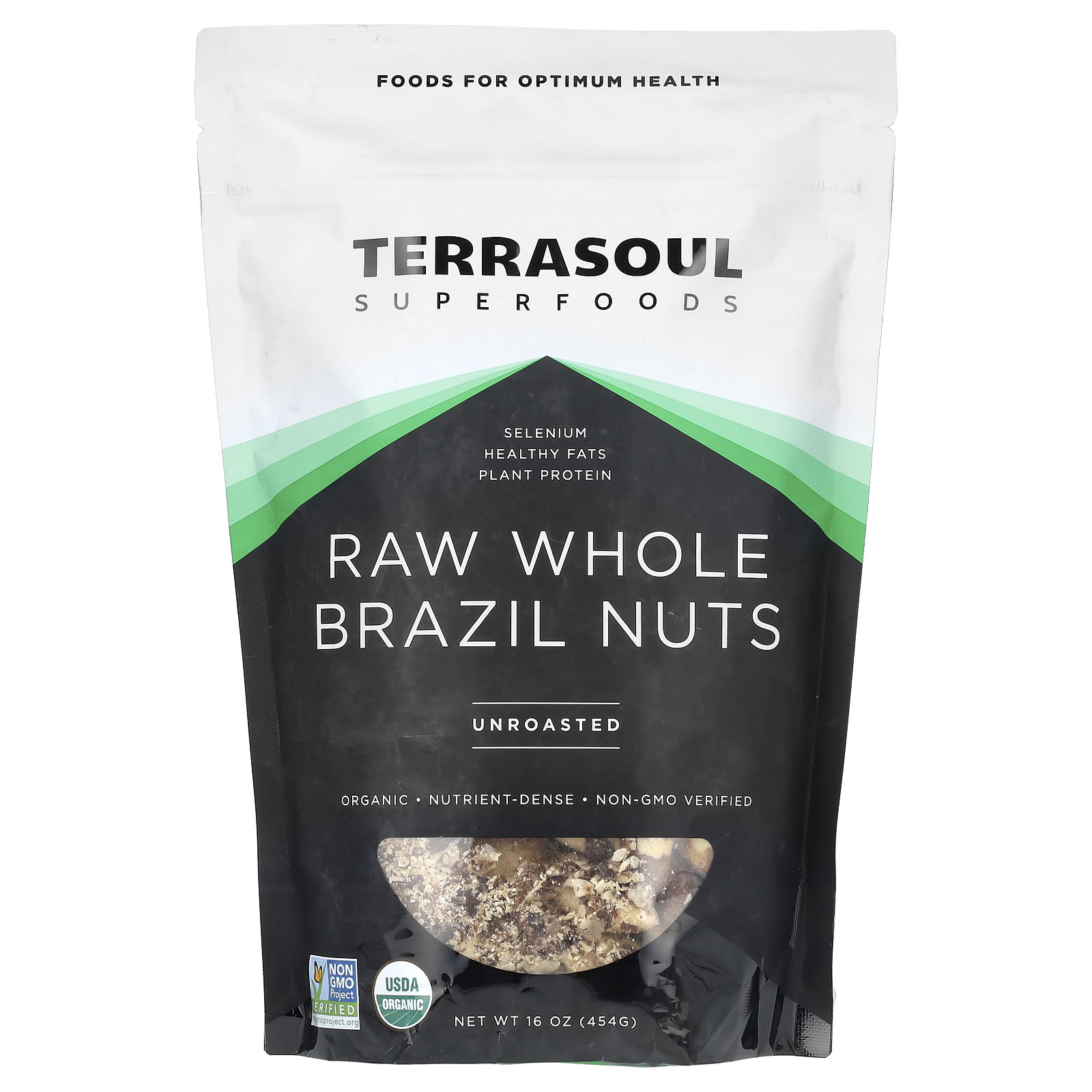 Terrasoul Superfoods, Raw Whole Brazil Nuts, Unroasted, 16 oz (454 g) - B013FAOEN0