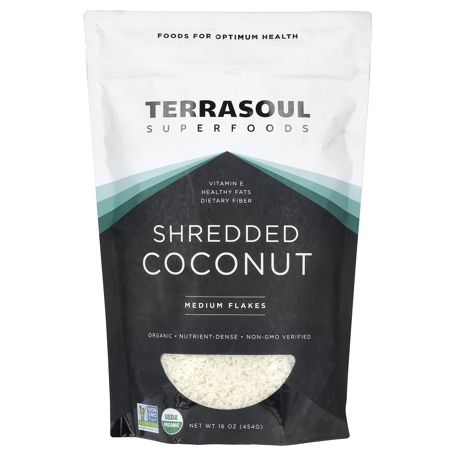 Terrasoul Superfoods, Shredded Coconut, Medium Flakes, 16 oz (454 g) - B071H82SZY