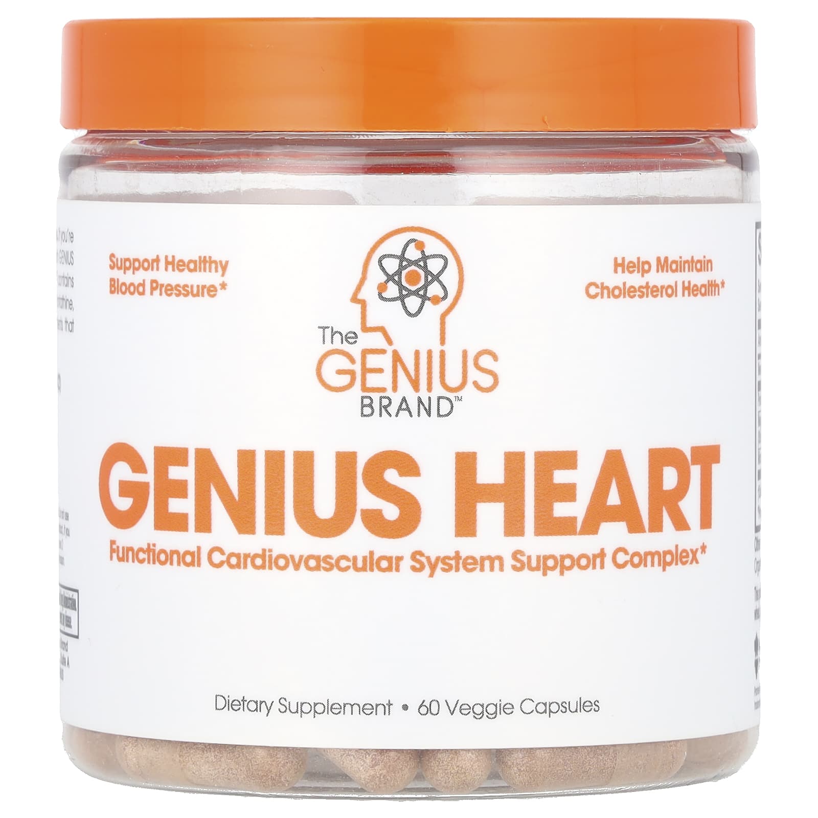 The Genius Brand, Genius Heart , 60 Veggie Capsules - B0786QF4ZR