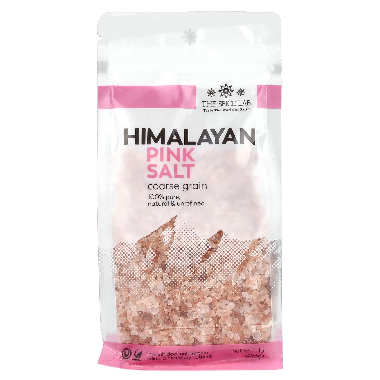The Spice Lab, Himalayan Pink Salt, Coarse Grain, 1 lb (453 g) - B004LL00VS