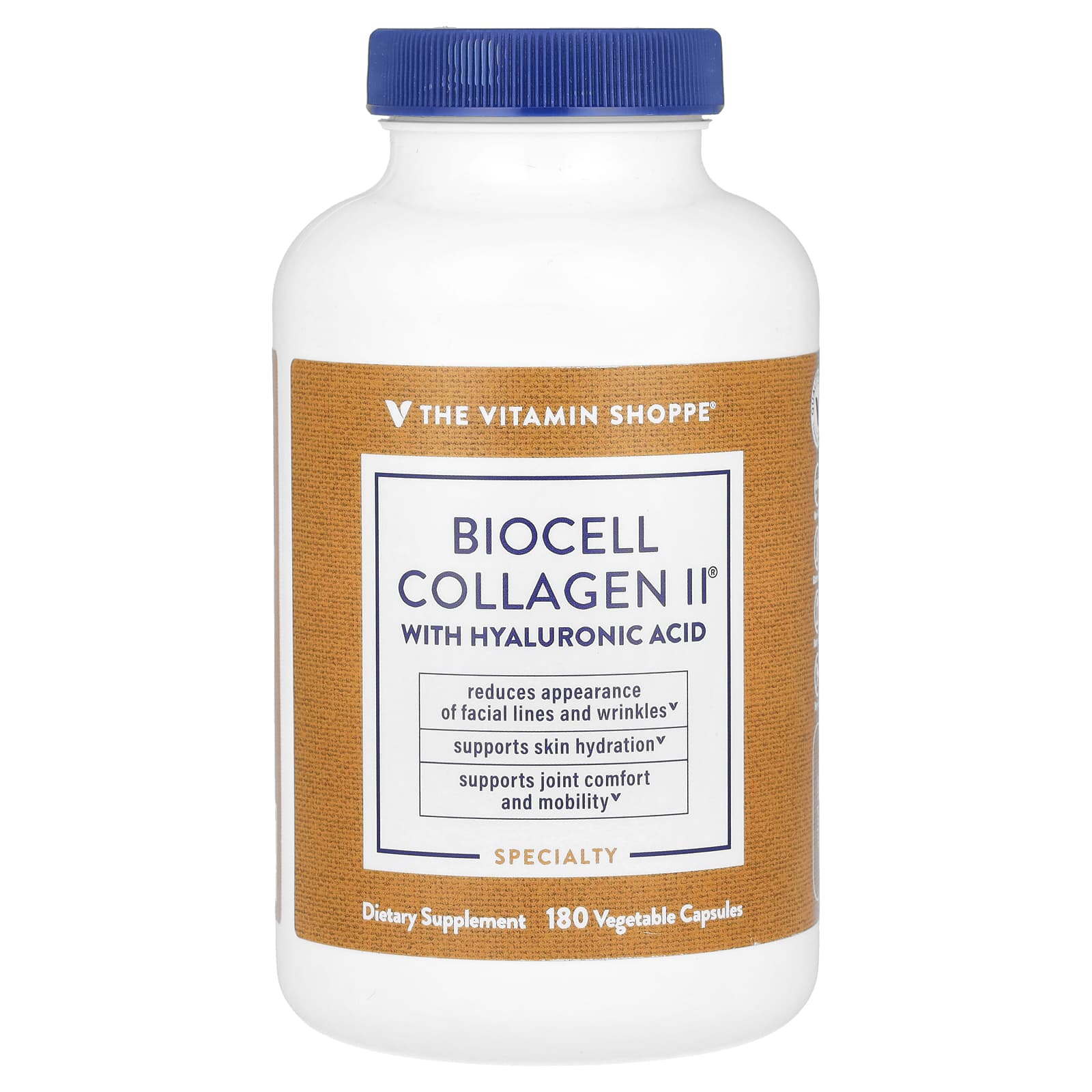 The Vitamin Shoppe, BioCell Collagen II With Hyaluronic Acid, 180 Vegetable Capsules - B002ISMVRW