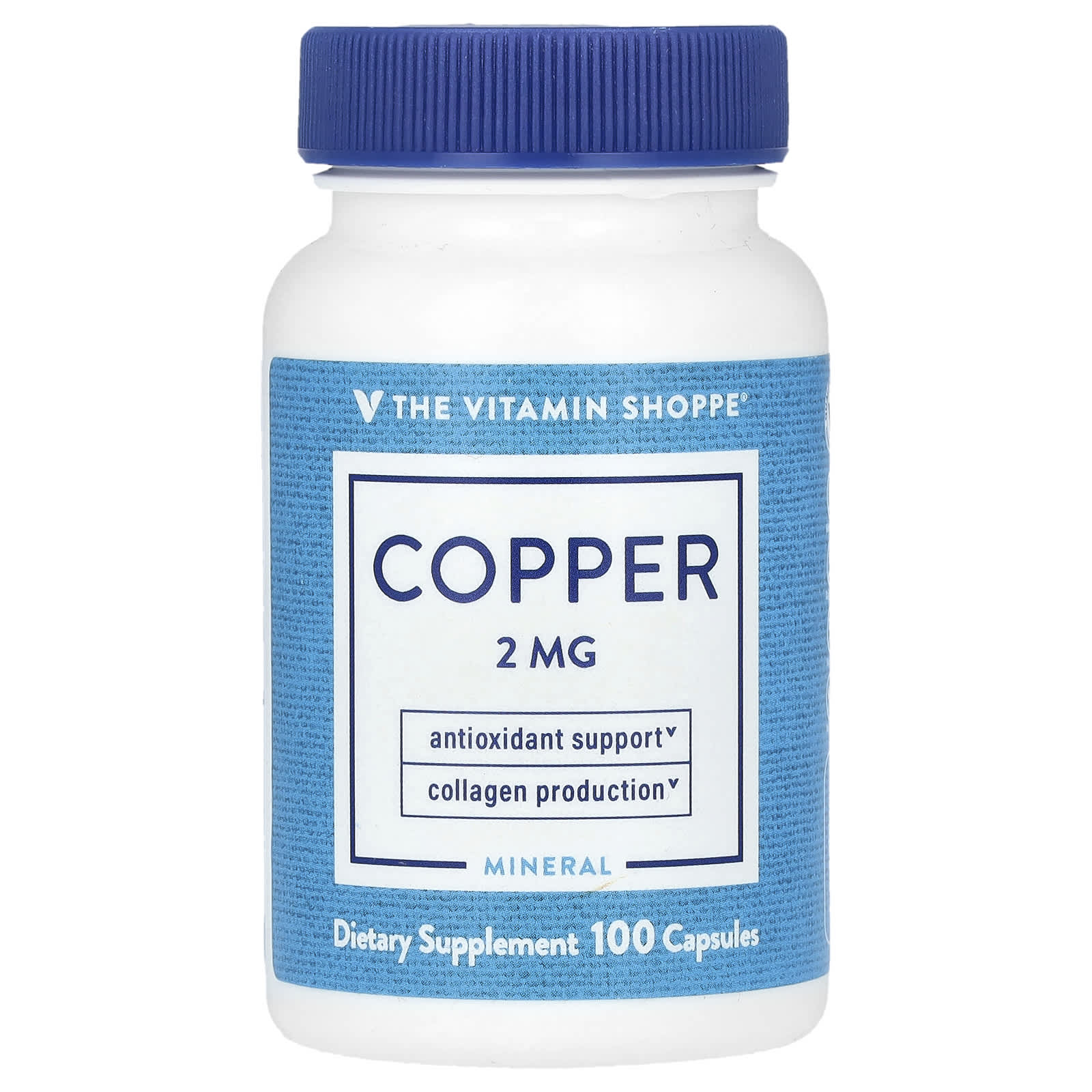 The Vitamin Shoppe, Copper, 2 mg, 100 Capsules - B00012NF2C