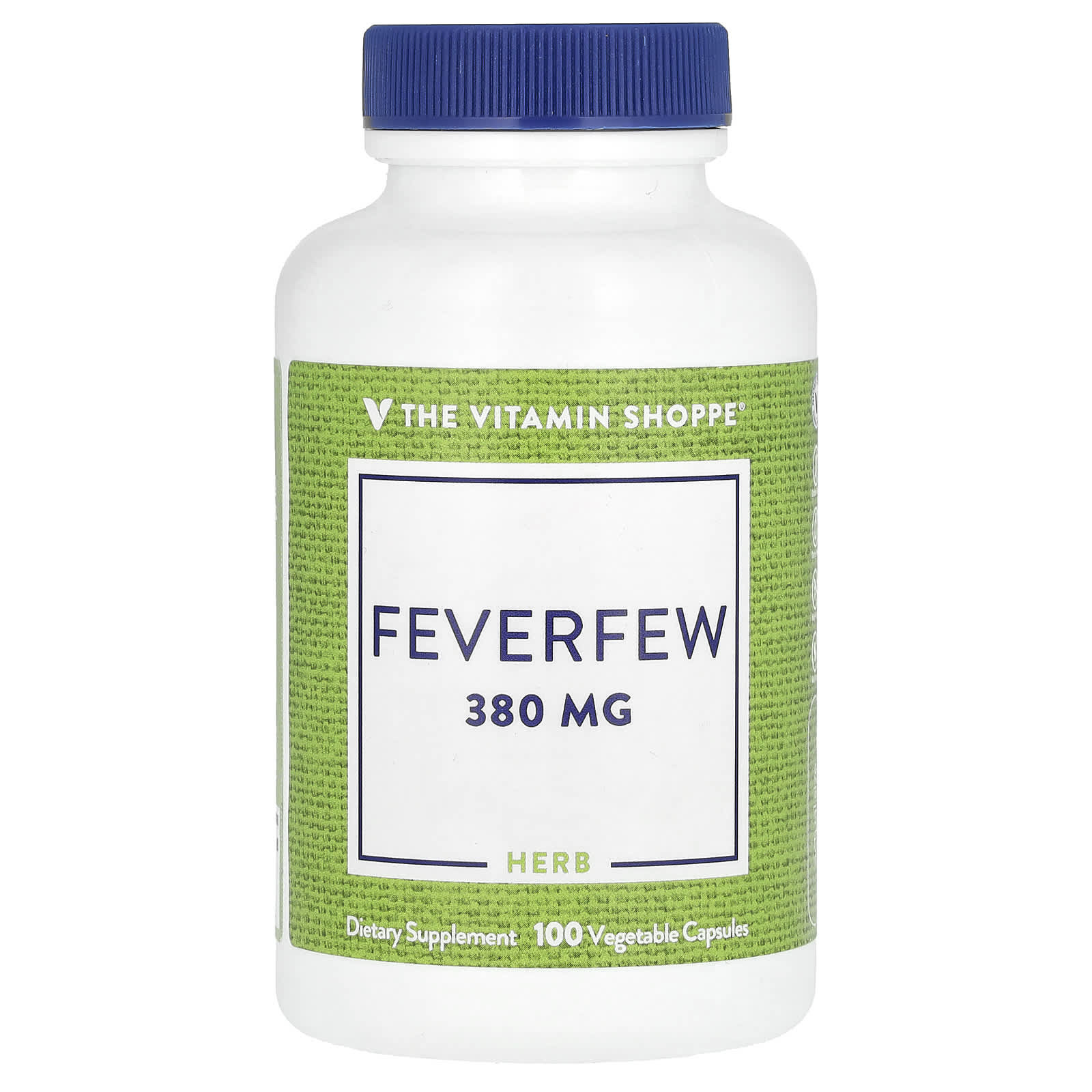 The Vitamin Shoppe, Feverfew, 380 mg, 100 Vegetable Capsules - B00013Z0LA