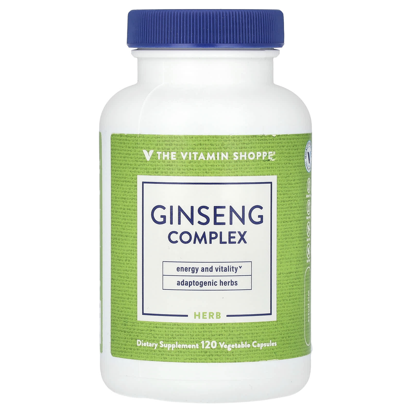 The Vitamin Shoppe, Ginseng Complex, 120 Vegetable Capsules - B088P2FK11