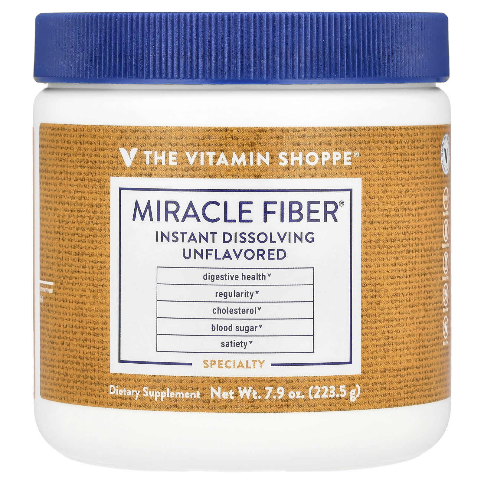 The Vitamin Shoppe, Miracle Fiber, Unflavored, 7.9 oz (223.5 g) - 