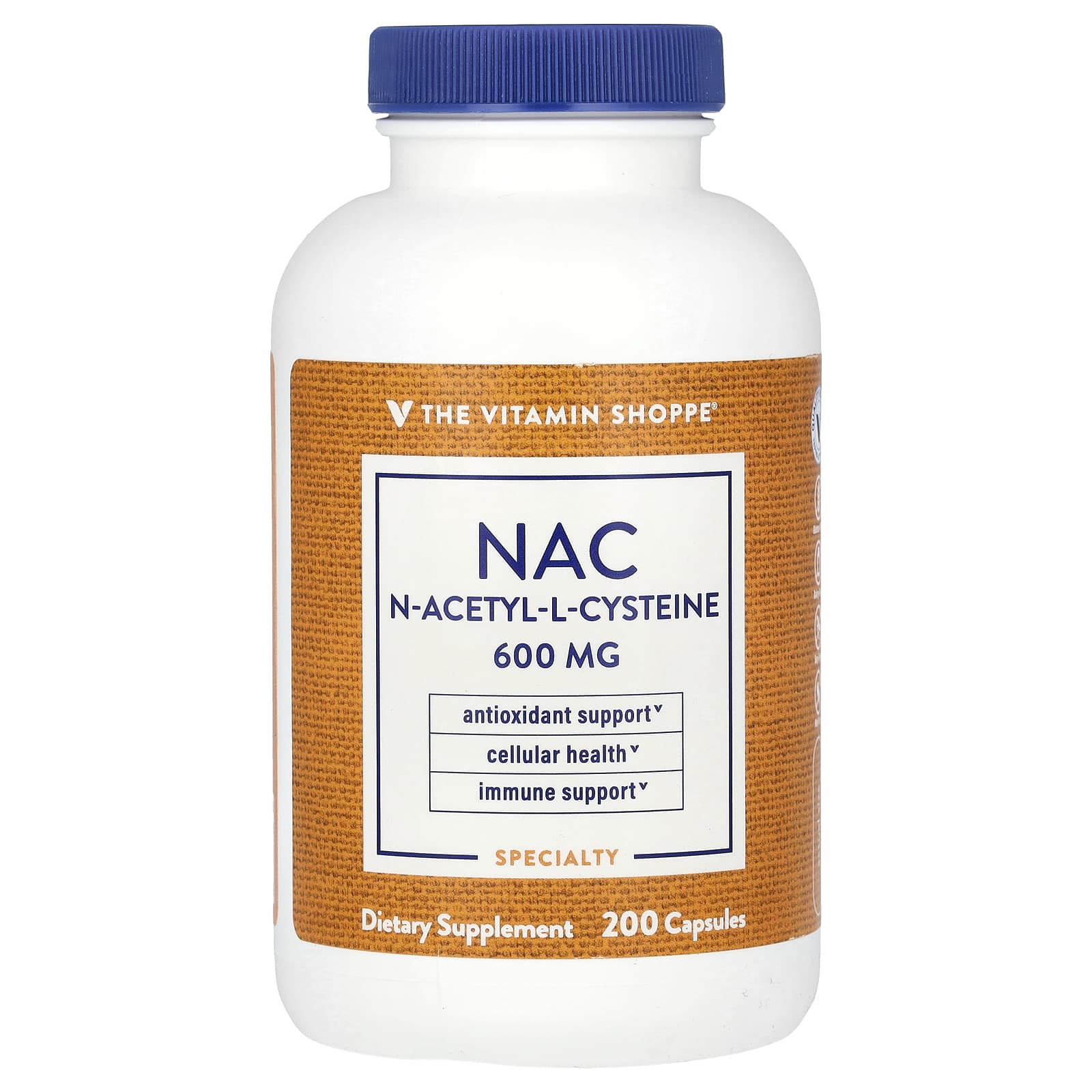 The Vitamin Shoppe, NAC, 600 mg, 200 Capsules - B0BX1JTL7N