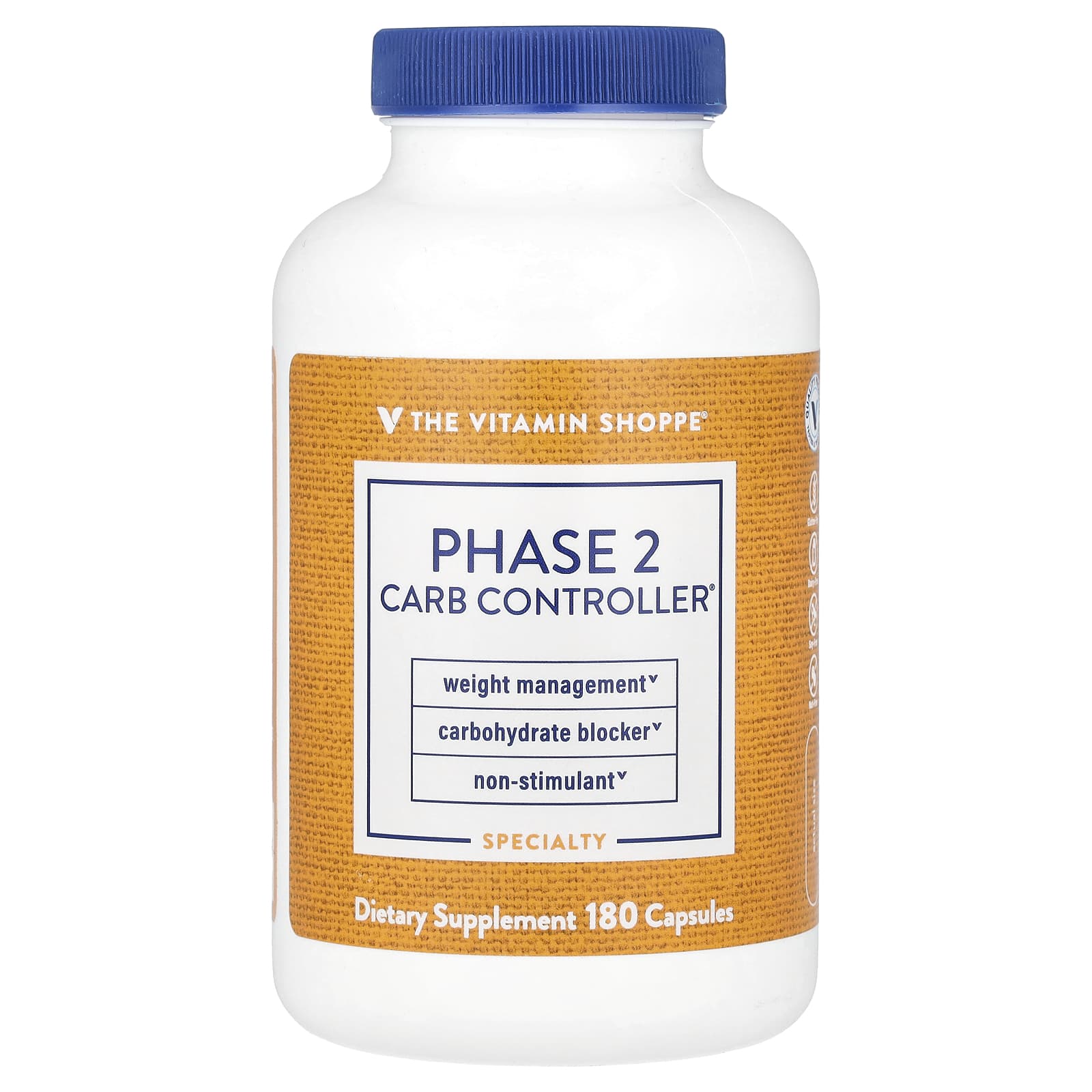 The Vitamin Shoppe, Phase 2 Carb Controller®, 1,000 mg, 180 Capsules (500 mg per Capsule) - 