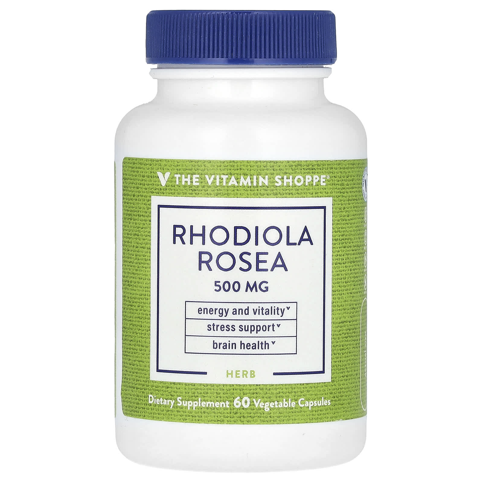 The Vitamin Shoppe, Rhodiola Rosea, 500 mg, 60 Vegetable Capsules