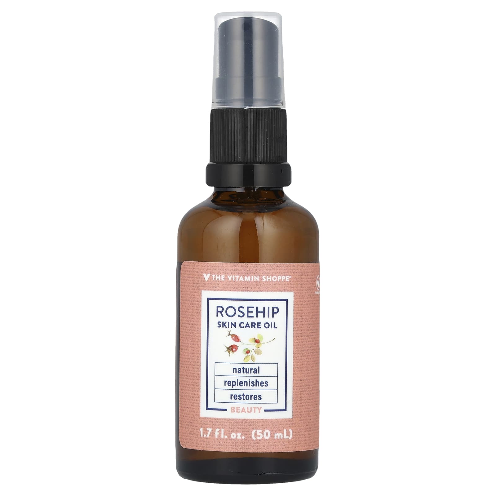 The Vitamin Shoppe, Rosehip Skin Care Oil, 1.7 fl oz (50 ml) - B0813MP9HF