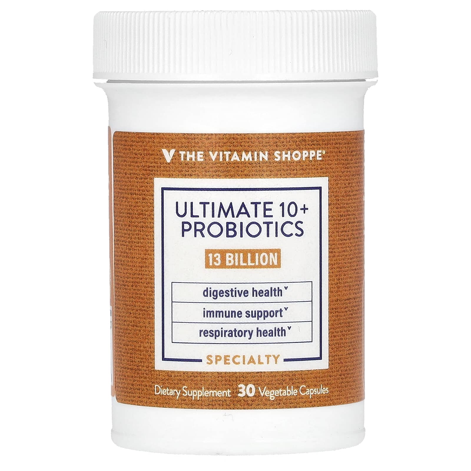 The Vitamin Shoppe, Ultimate 10+ Probiotics, 13 Billion CFU, 30 Vegetable Capsules - B07XRGYMQ1