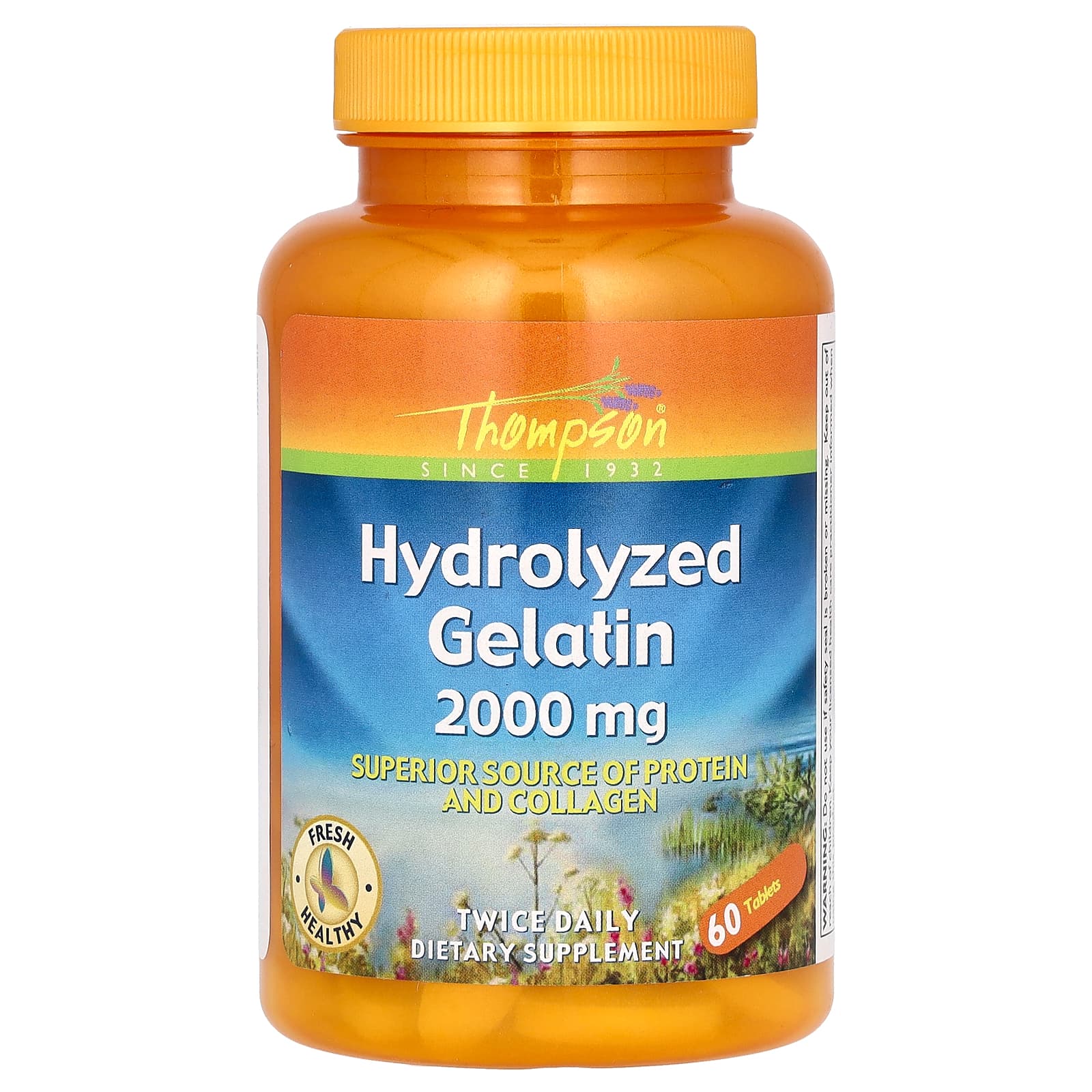 Thompson, Hydrolyzed Gelatin, 2,000 mg, 60 Tablets (1,000 mg per Tablet) - B000Q44T16