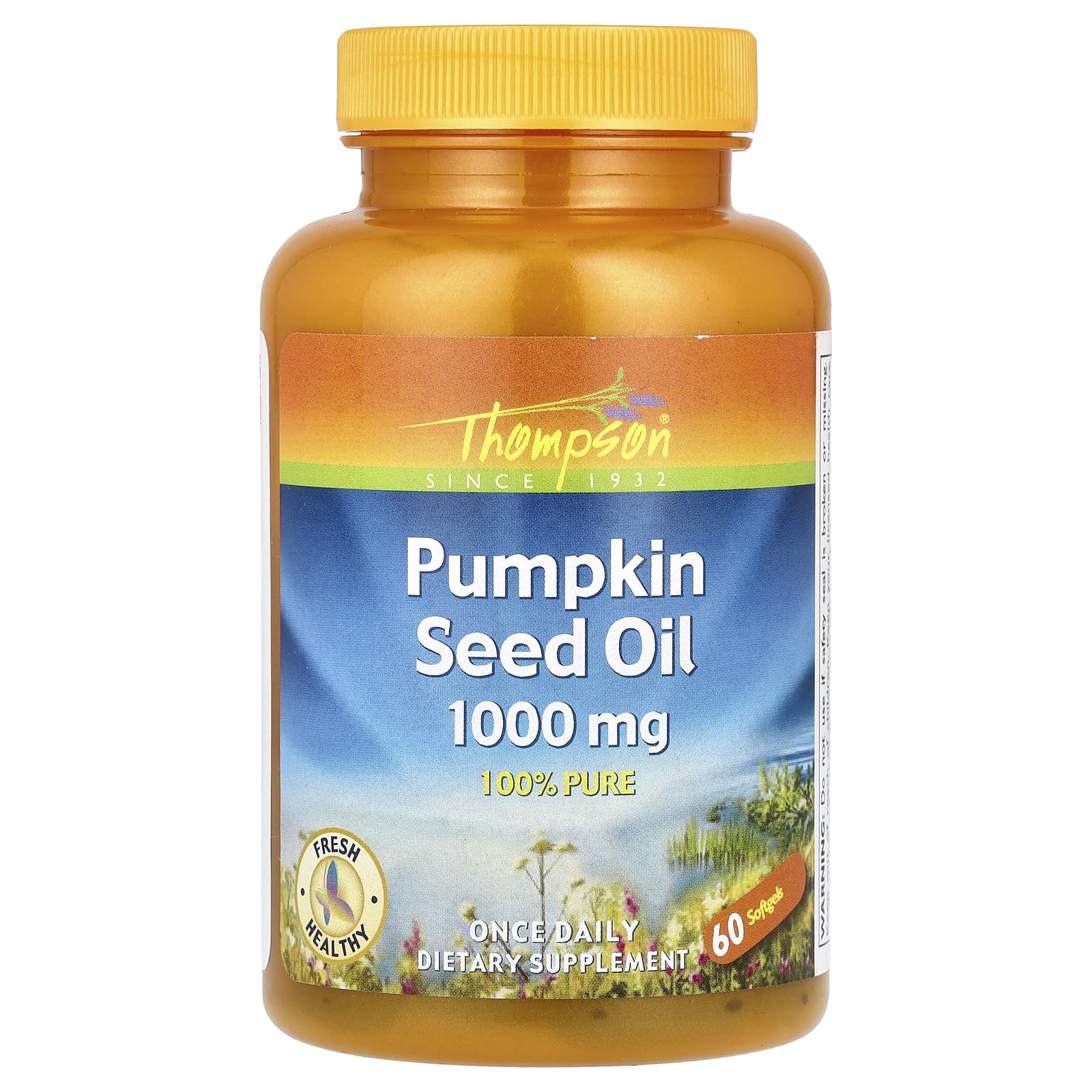 Thompson, Pumpkin Seed Oil, 1,000 mg, 60 Softgels - B000QS2Y2S