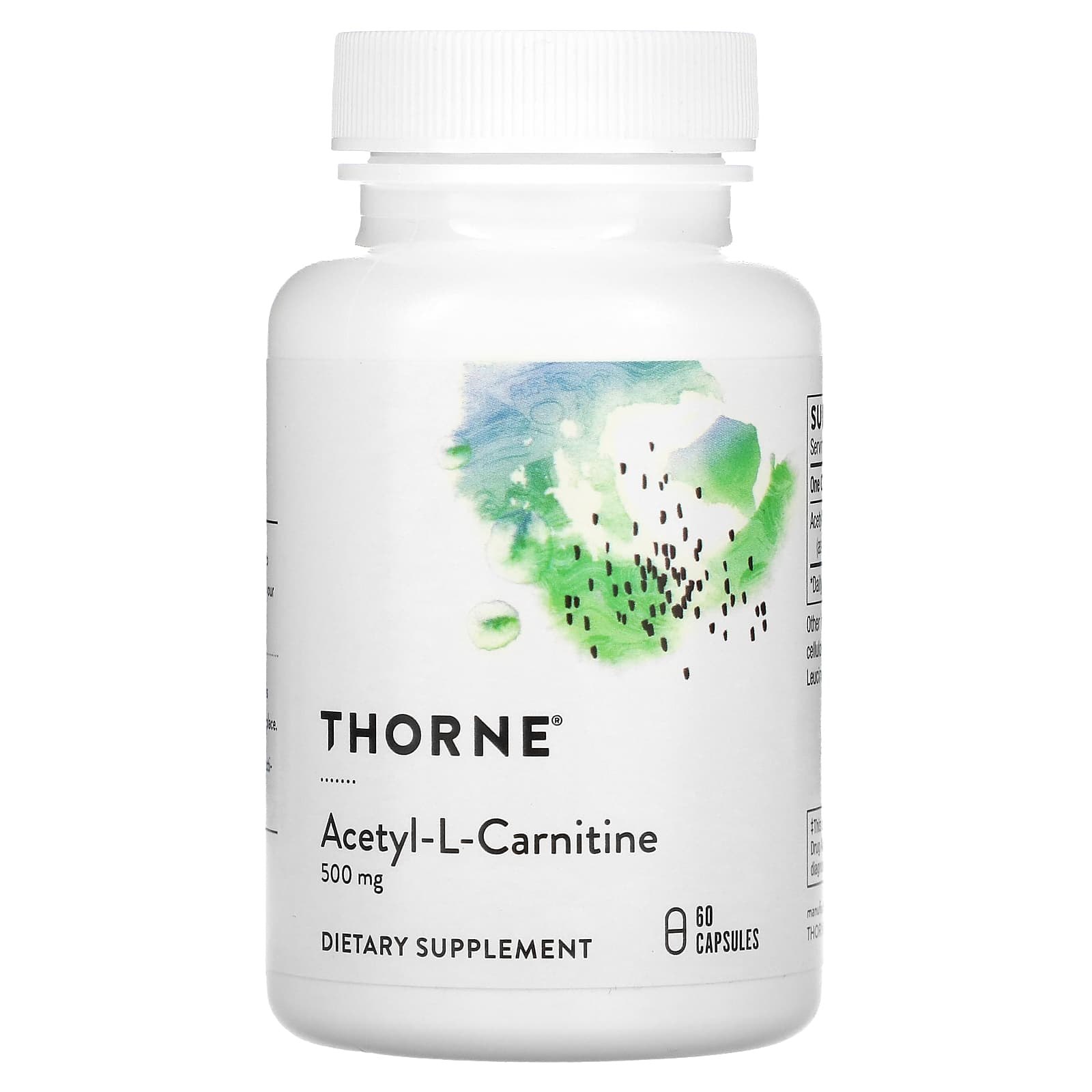 Thorne, Acetyl-L-Carnitine, 500 mg, 60 Capsules - B005P0UYGA