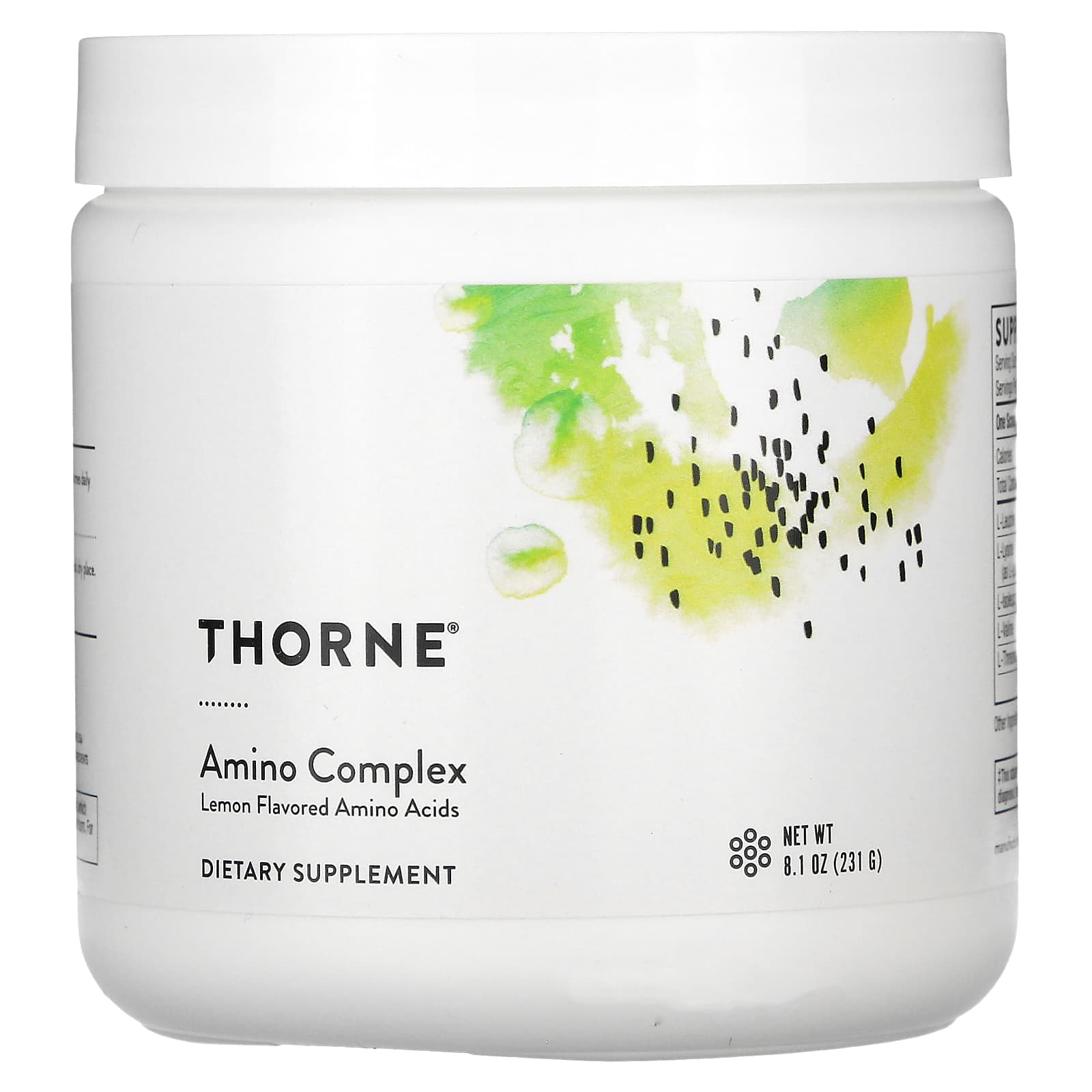Thorne, Amino Complex, Lemon, 8.1 oz (231 g) - B00FPTJ2OG