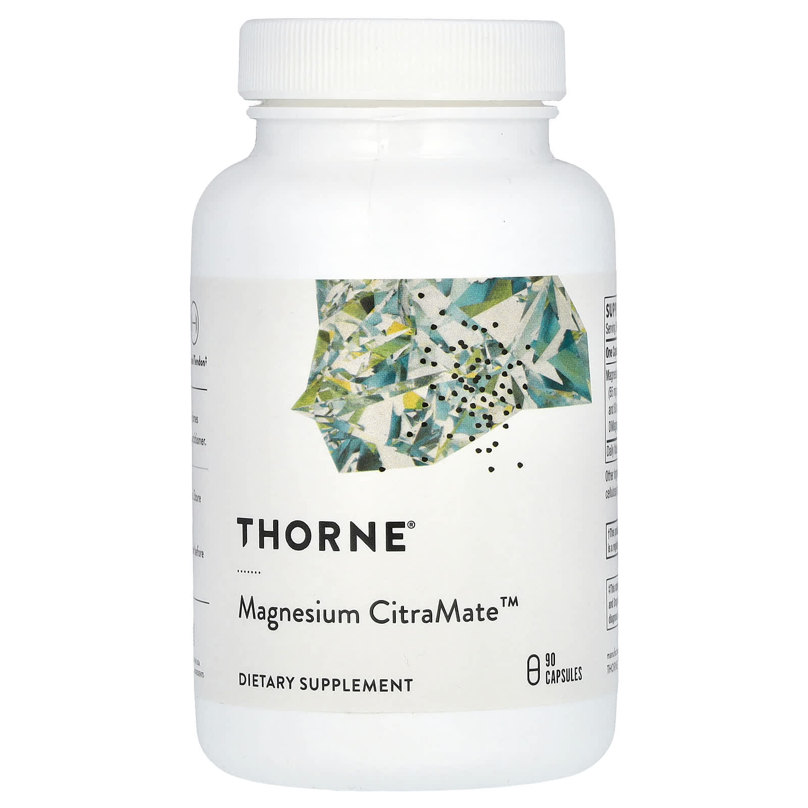 Thorne, Magnesium CitraMate, 90 Capsules - B0797SJ88Y