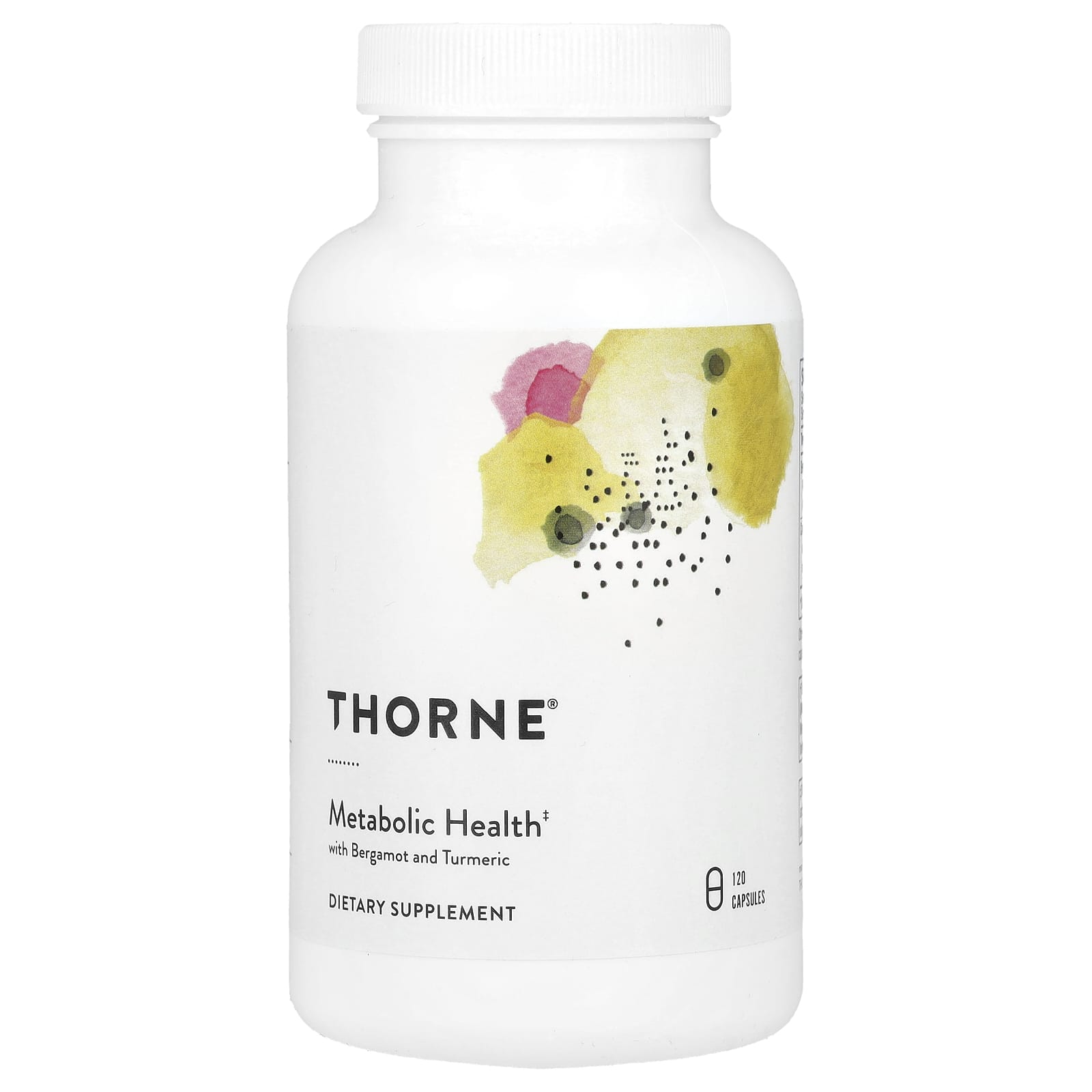 Thorne, Metabolic Health with Bergamot and Turmeric, 120 Caps - B09NP8BRPB