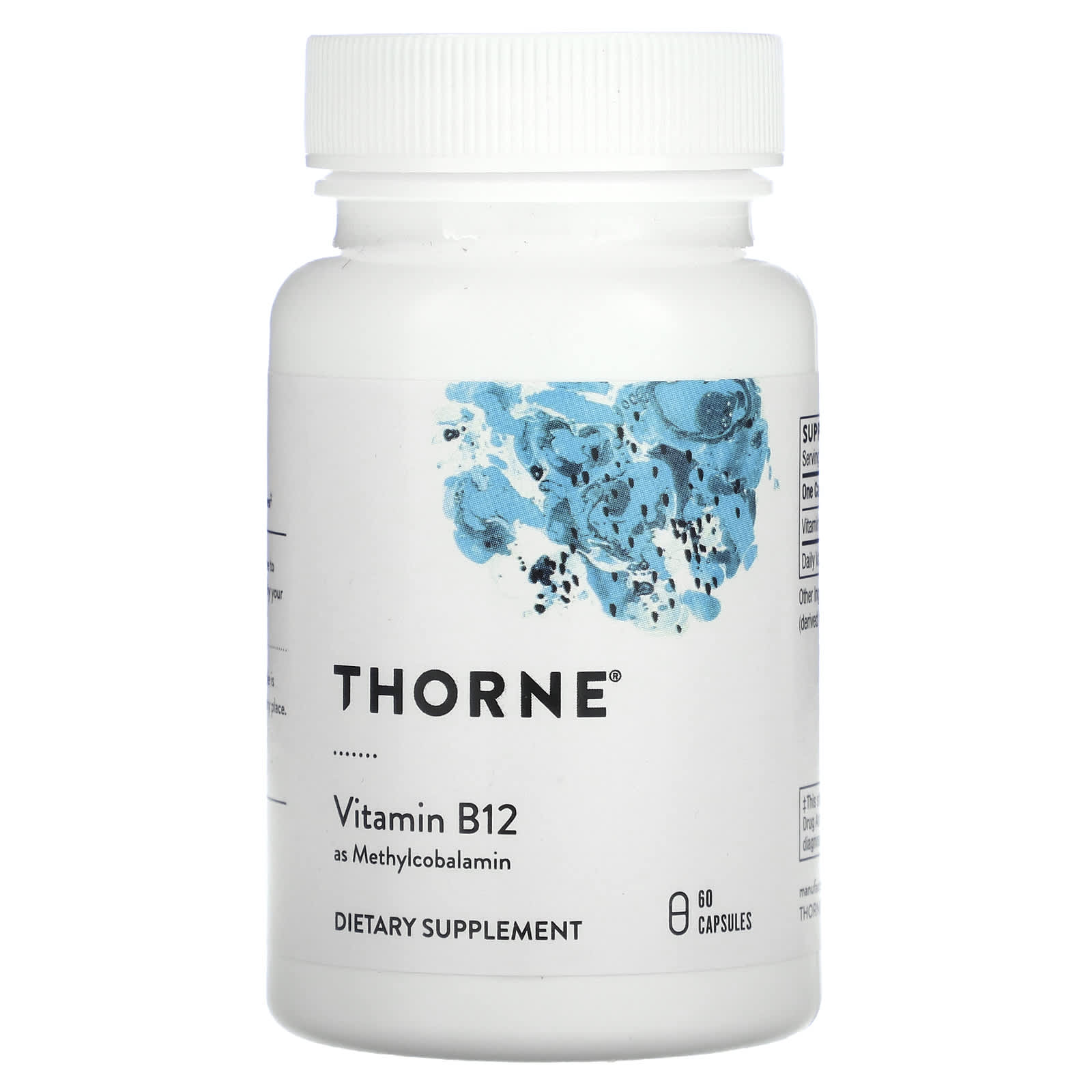 Thorne, Vitamin B12 as Methylcobalamin, 60 Capsules - B002BKW1YA