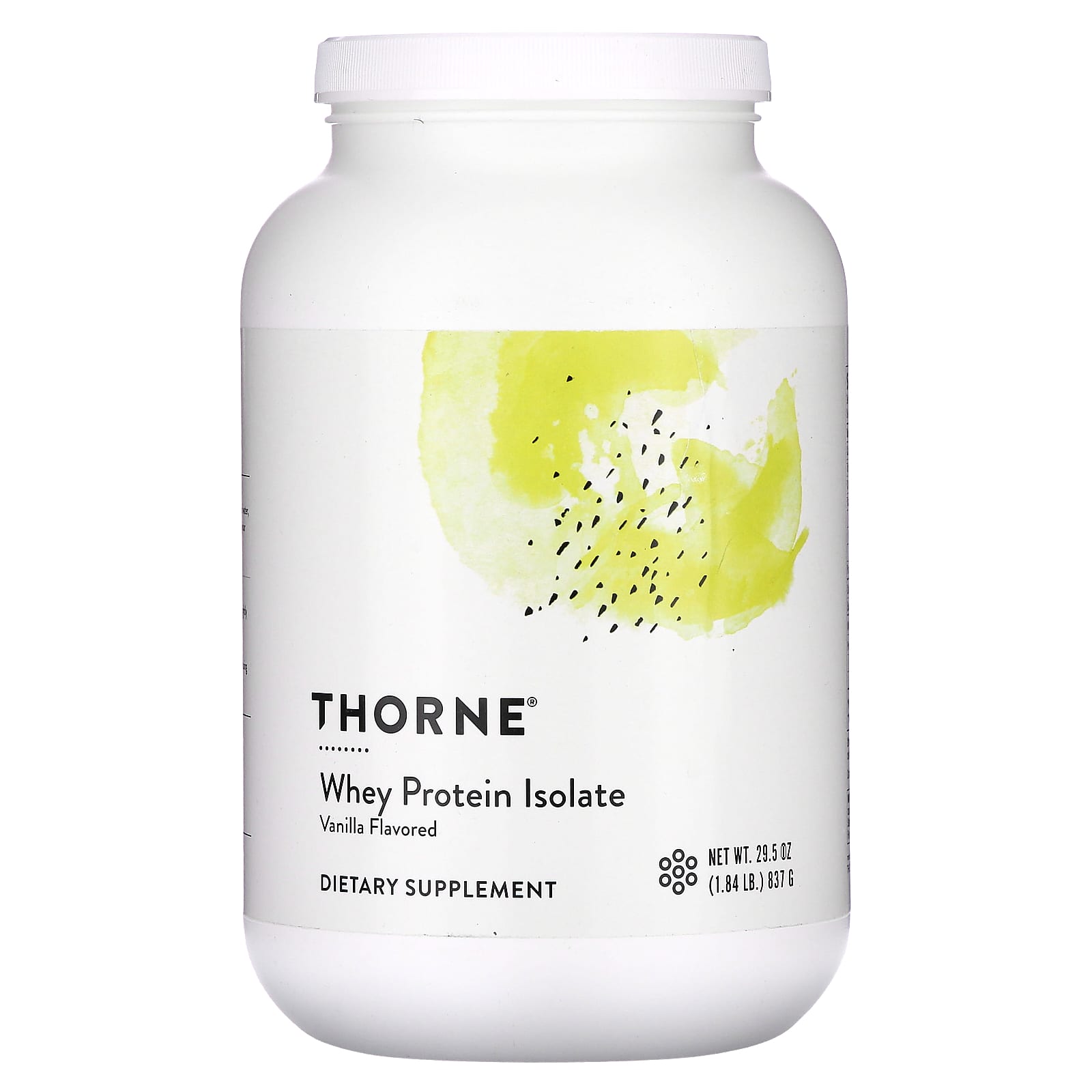 Thorne, Whey Protein Isolate, Vanilla, 1.84 lb (837 g) - B01E0KHWEC