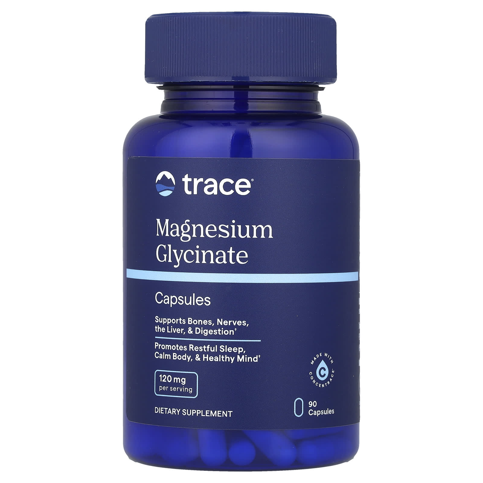 Trace Minerals ®, Magnesium Glycinate, 90 Capsules - B0C5HMHQ6D