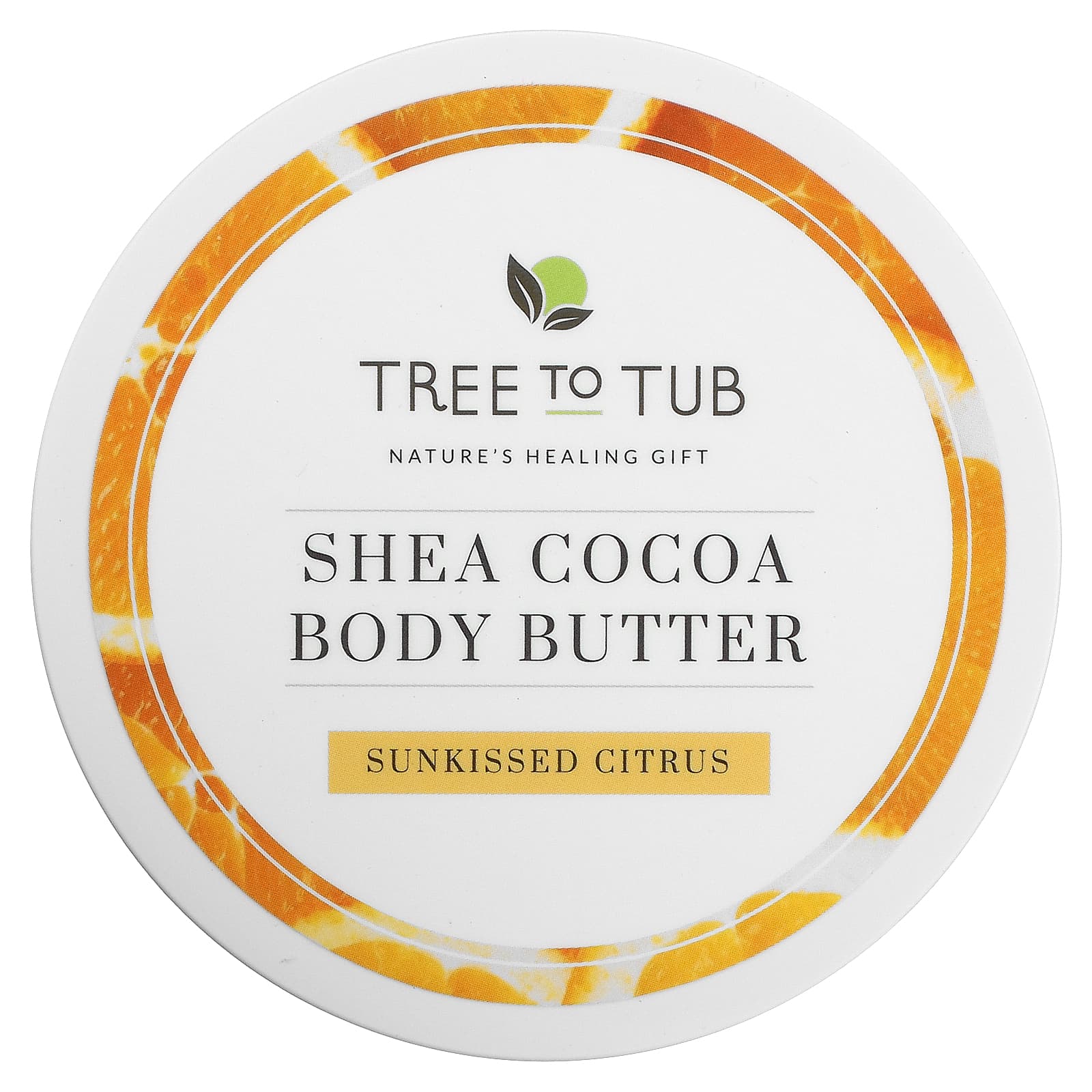 Tree To Tub, Shea Butter Moisturizing Body Butter Cream, Non-Greasy, Hydrating for Dry, Sensitive Skin, Citrus, 6.7 fl oz (200 ml) - B07SBX89FB