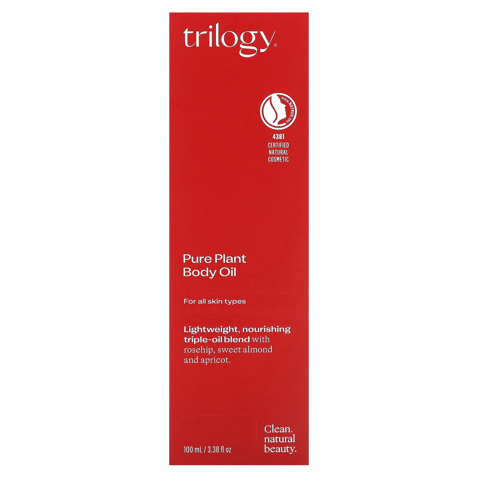 Trilogy, Pure Plant Body Oil, 3.38 fl oz (100 ml) - B0B3FBK5SS