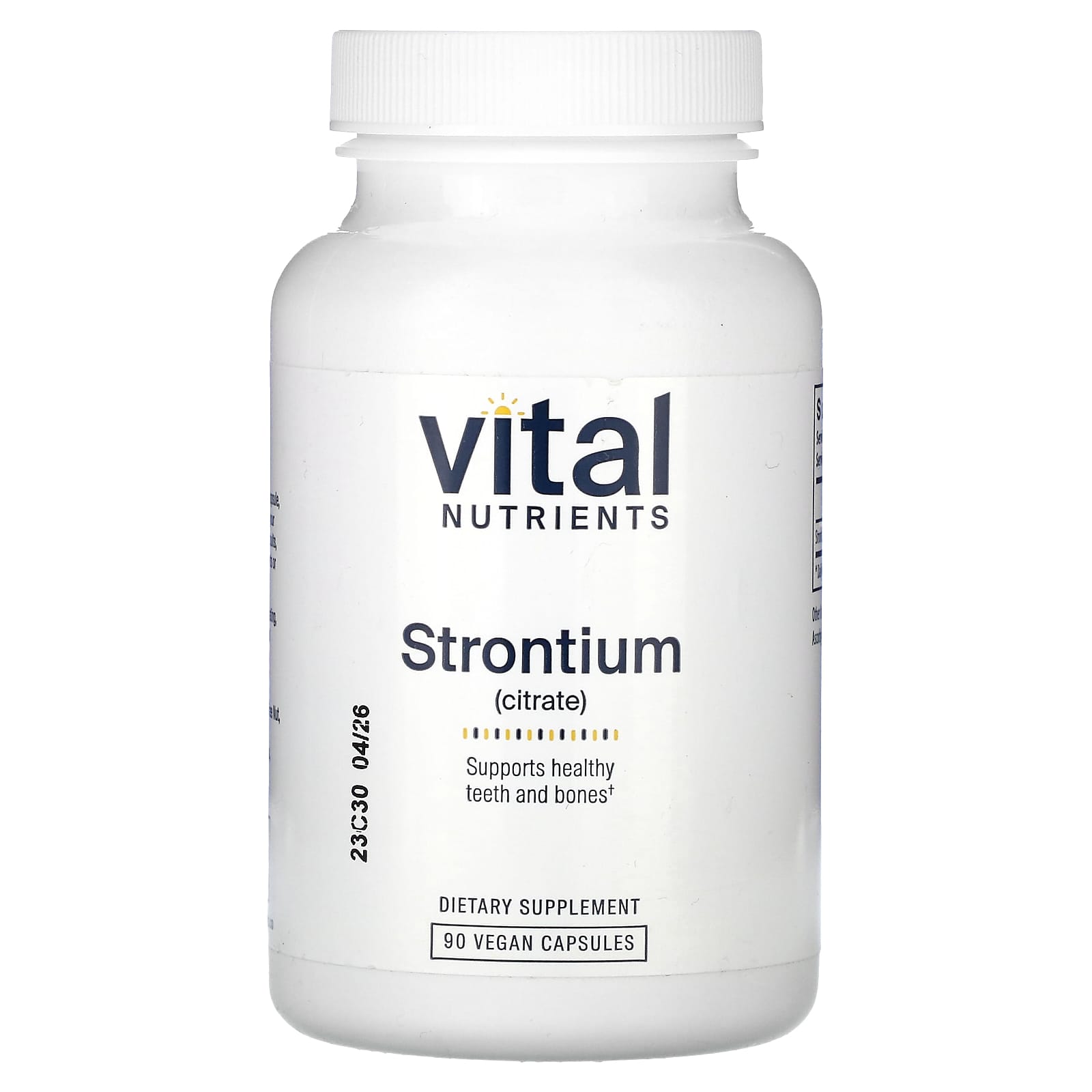 Vital Nutrients, Strontium Citrate, 90 Vegan Capsules - B000ZSE8TG